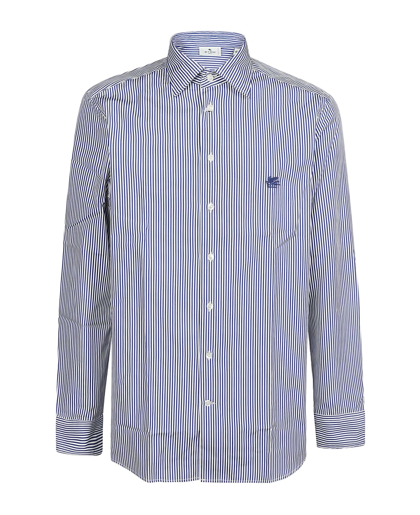 Etro Roma Long Sleeve Shirt - Bianco/blu
