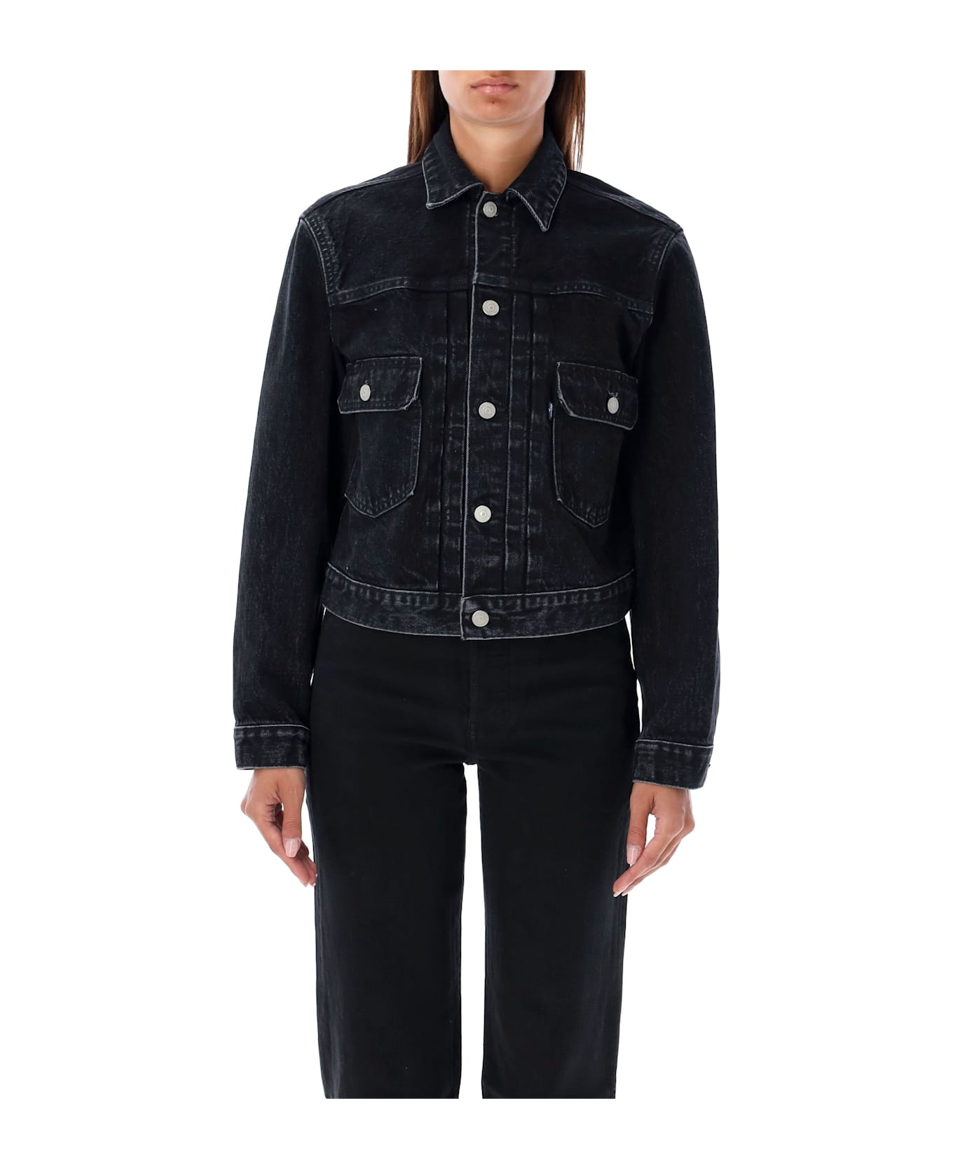 Levi's Cropped Denim Jacket - BLACK