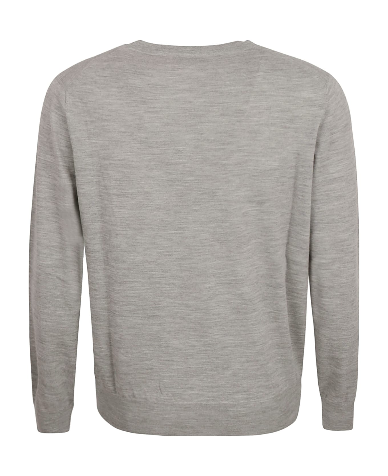 Brunello Cucinelli Plain Ribbed Sweater - Grey