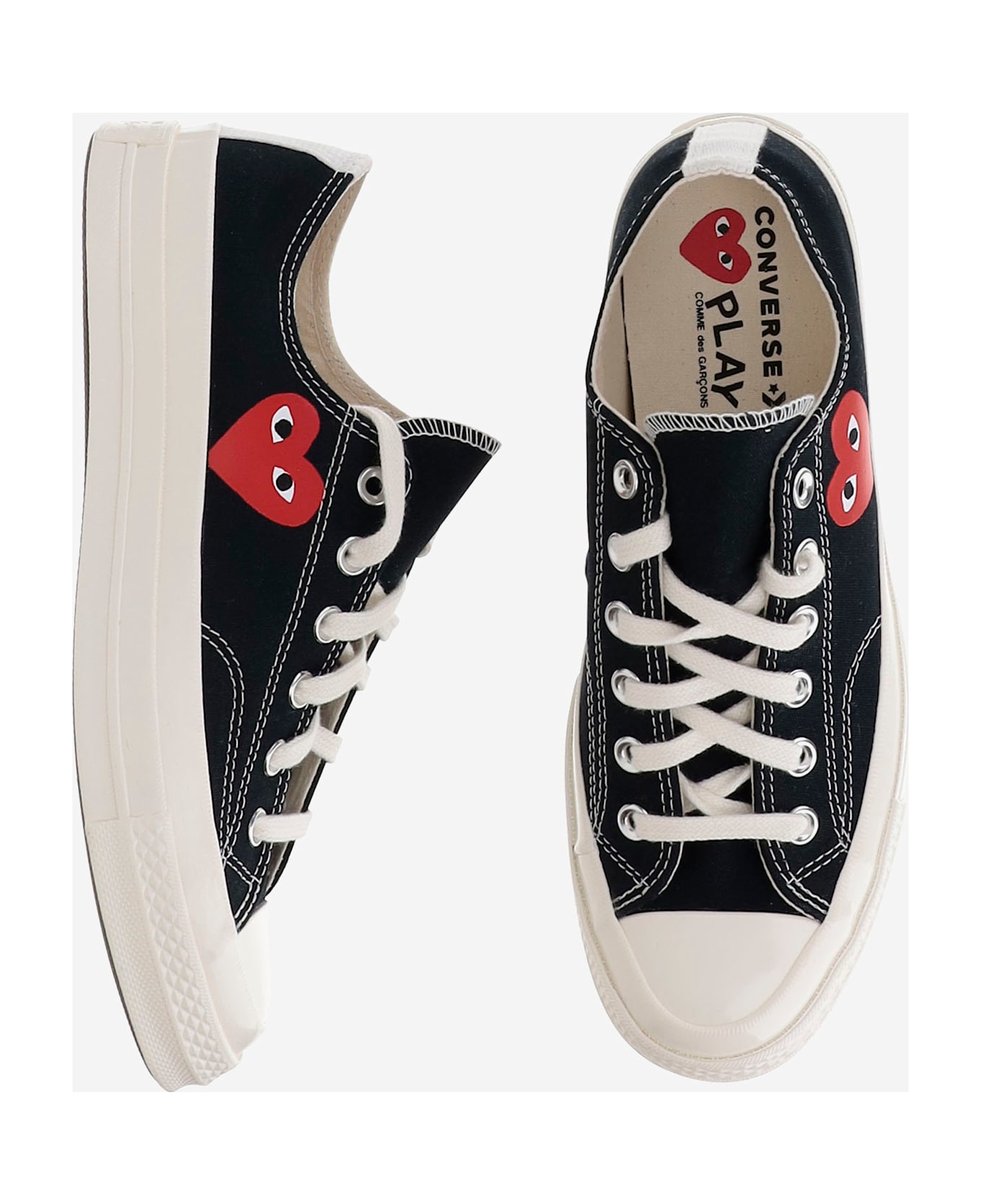 Comme des Garçons Play Comme Des Garçons X Converse Canvas Sneakers - Black