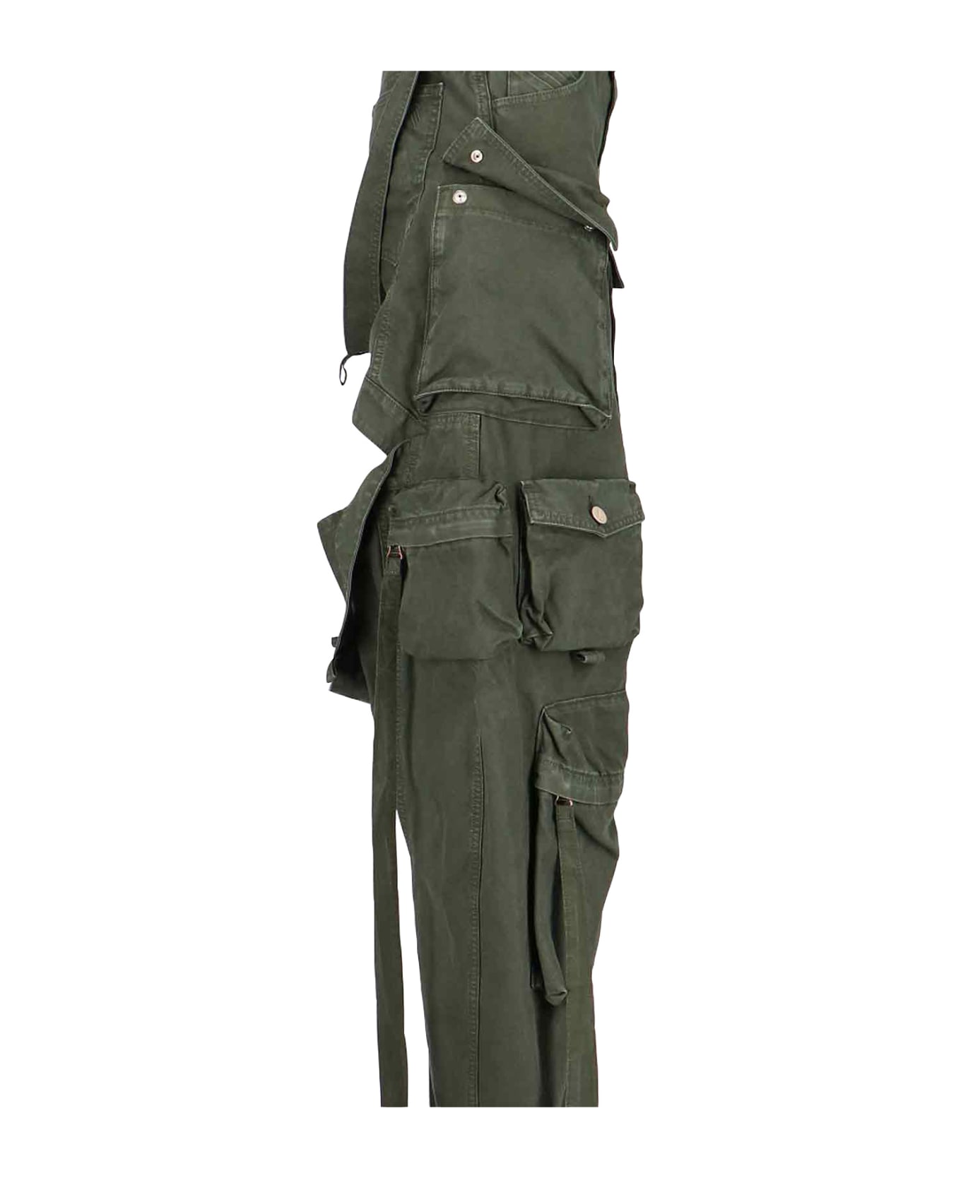 The Attico Cargo Pants Cut Out - Green