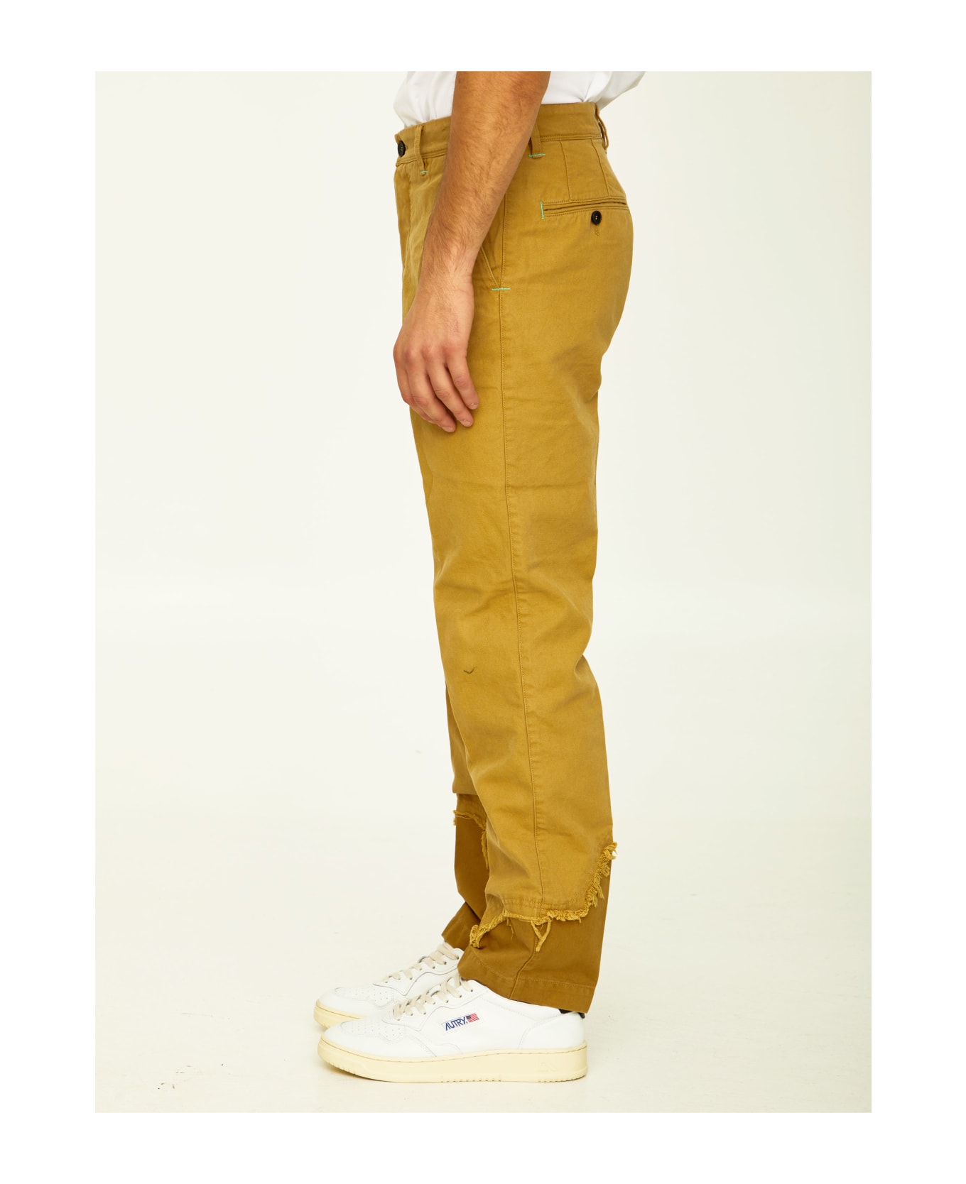 Incotex Red Camel Cotton Trousers - BEIGE ボトムス