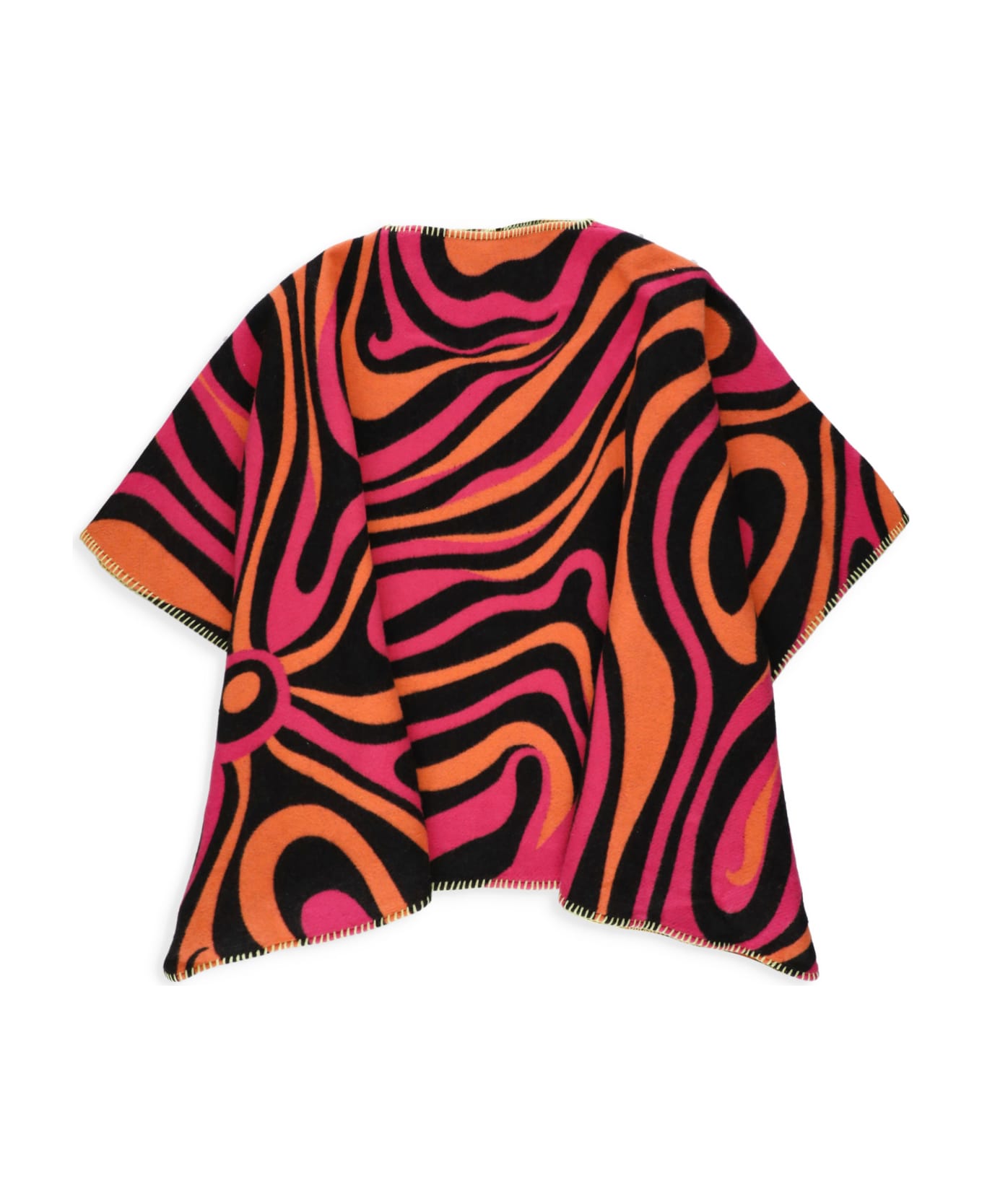 Pucci Cotton And Wool Cape - MultiColour