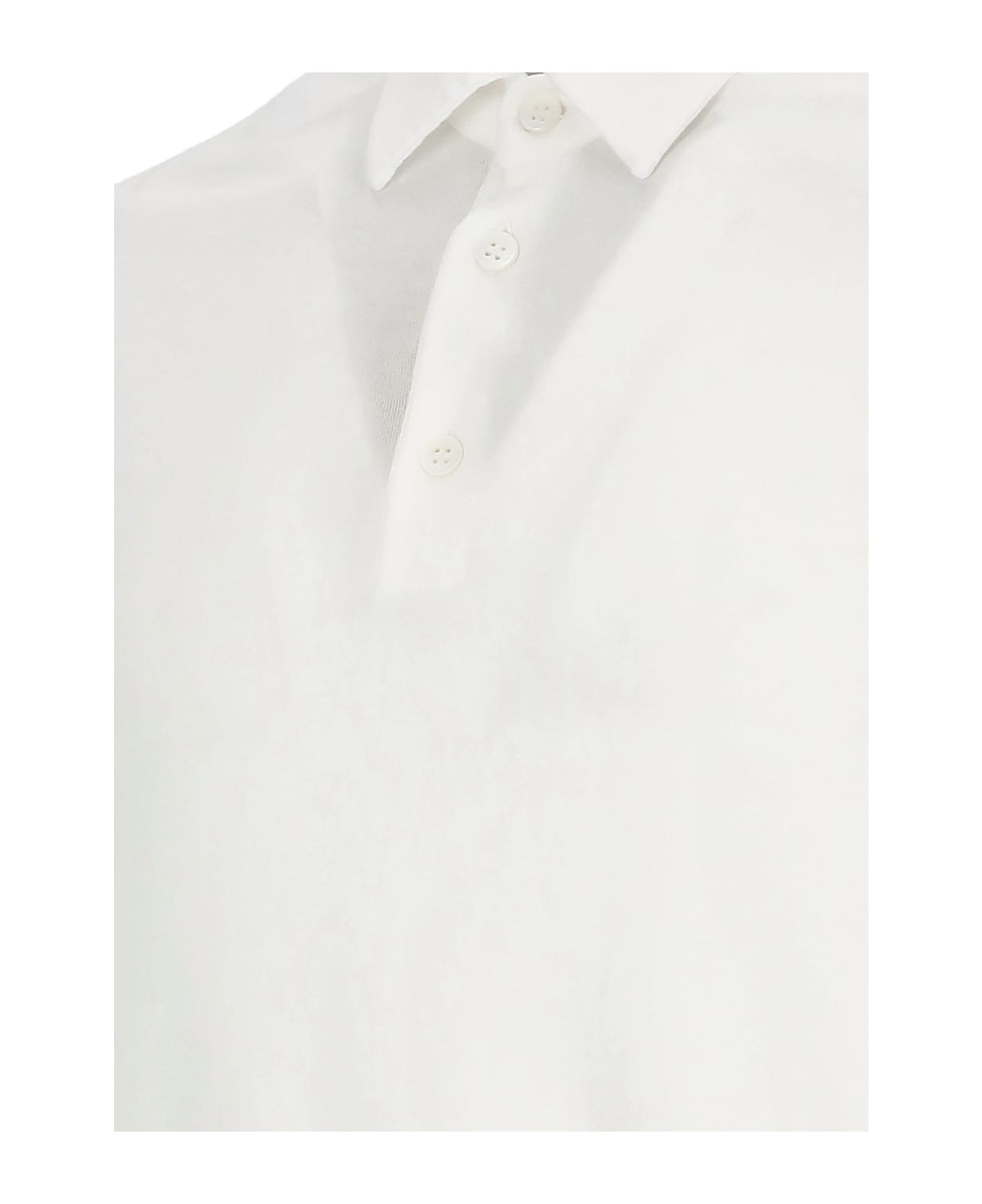Zanone Cotton Polo Shirt - Bianco