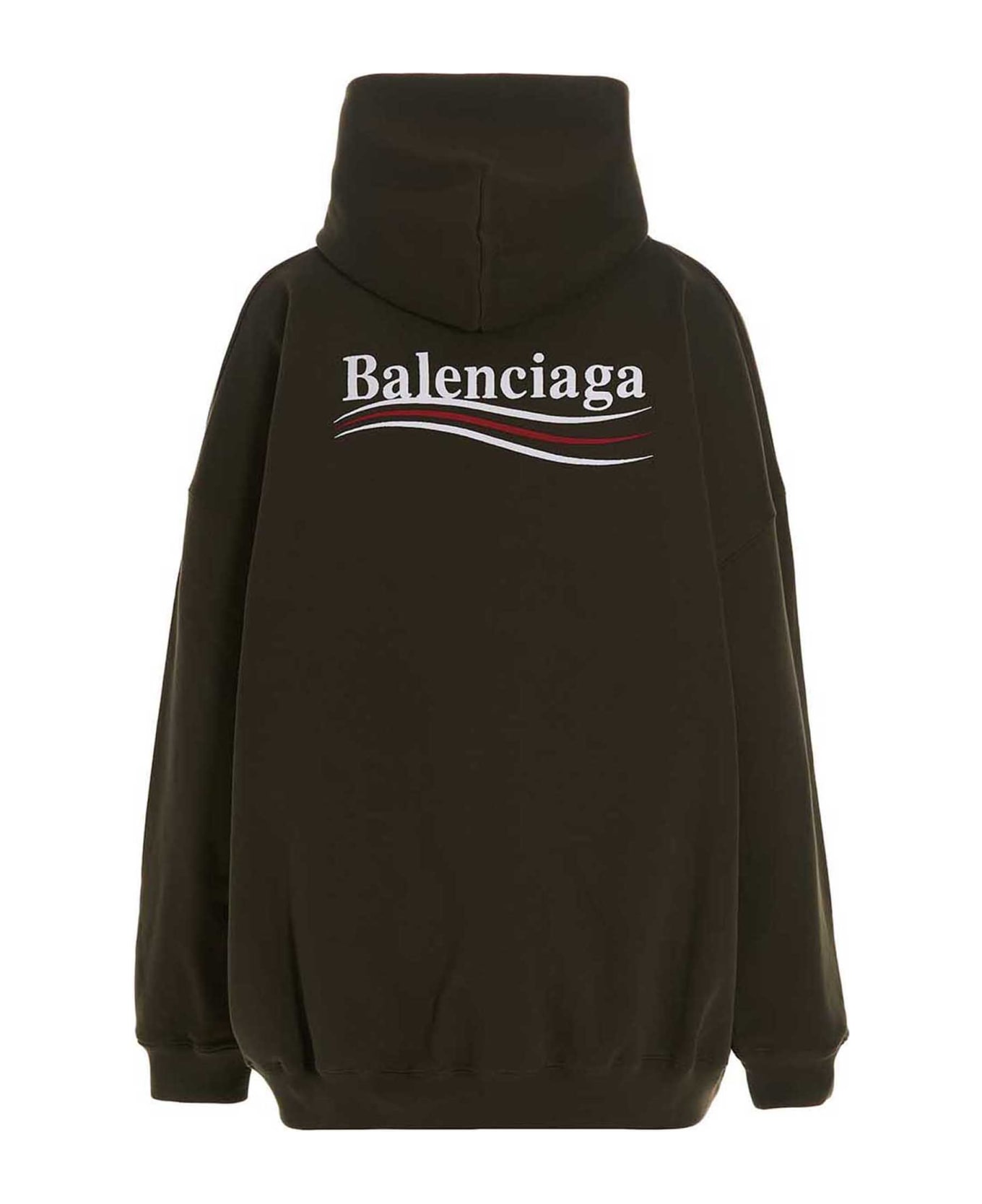 Balenciaga Cotton Oversize Sweatshirt - Green フリース