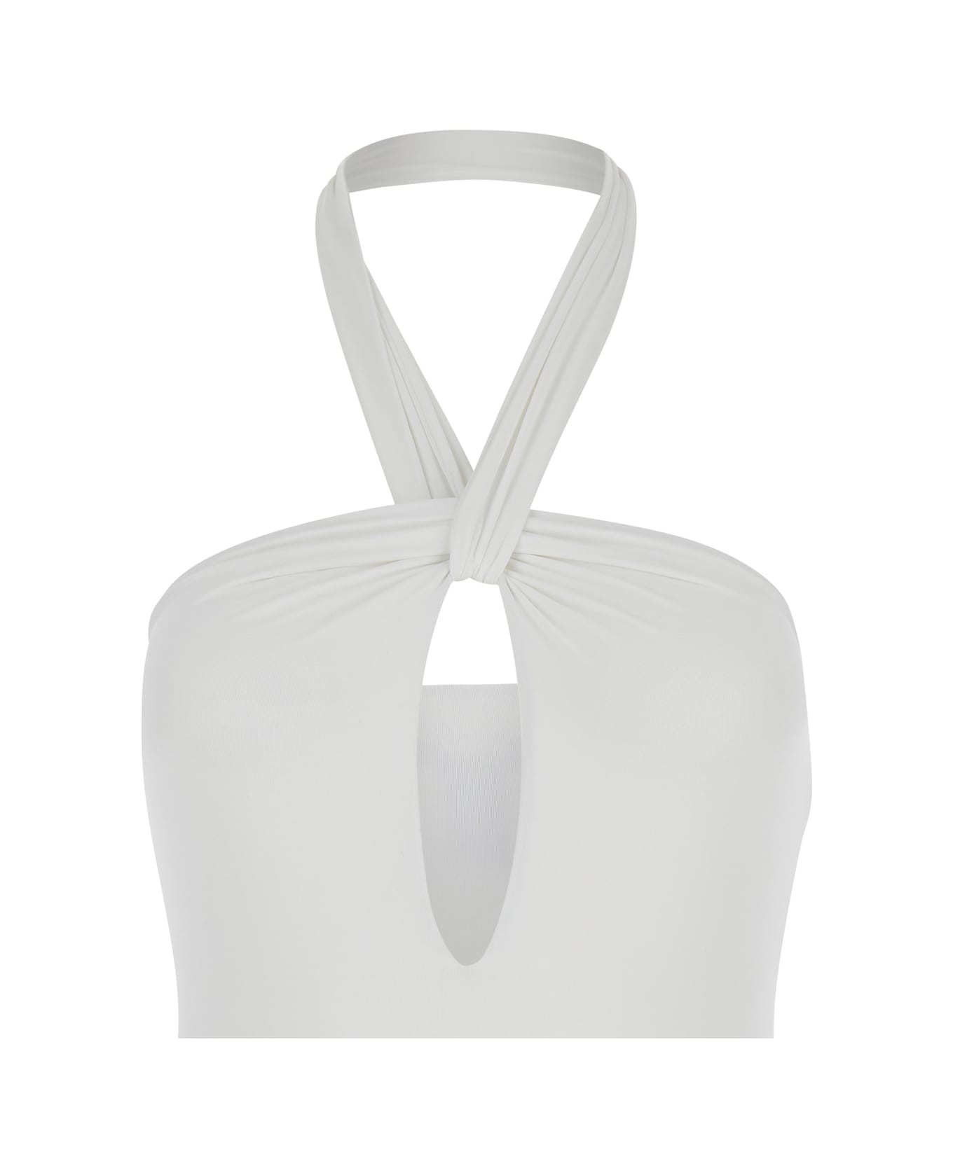 Federica Tosi White One-piece Swimsuit In Polyamide Woman - White 水着