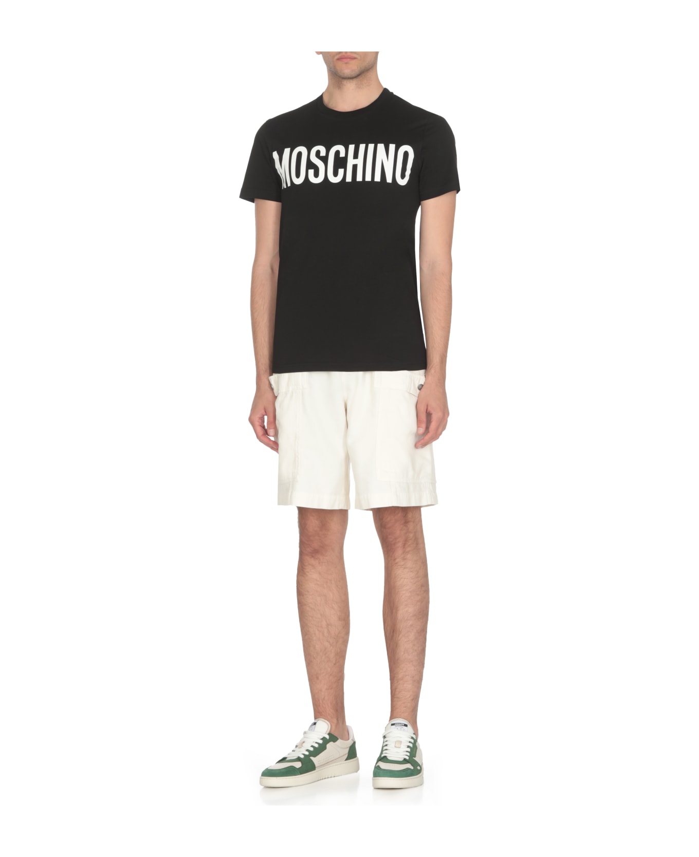 Moschino T-shirt Con Stampa Logo - Black