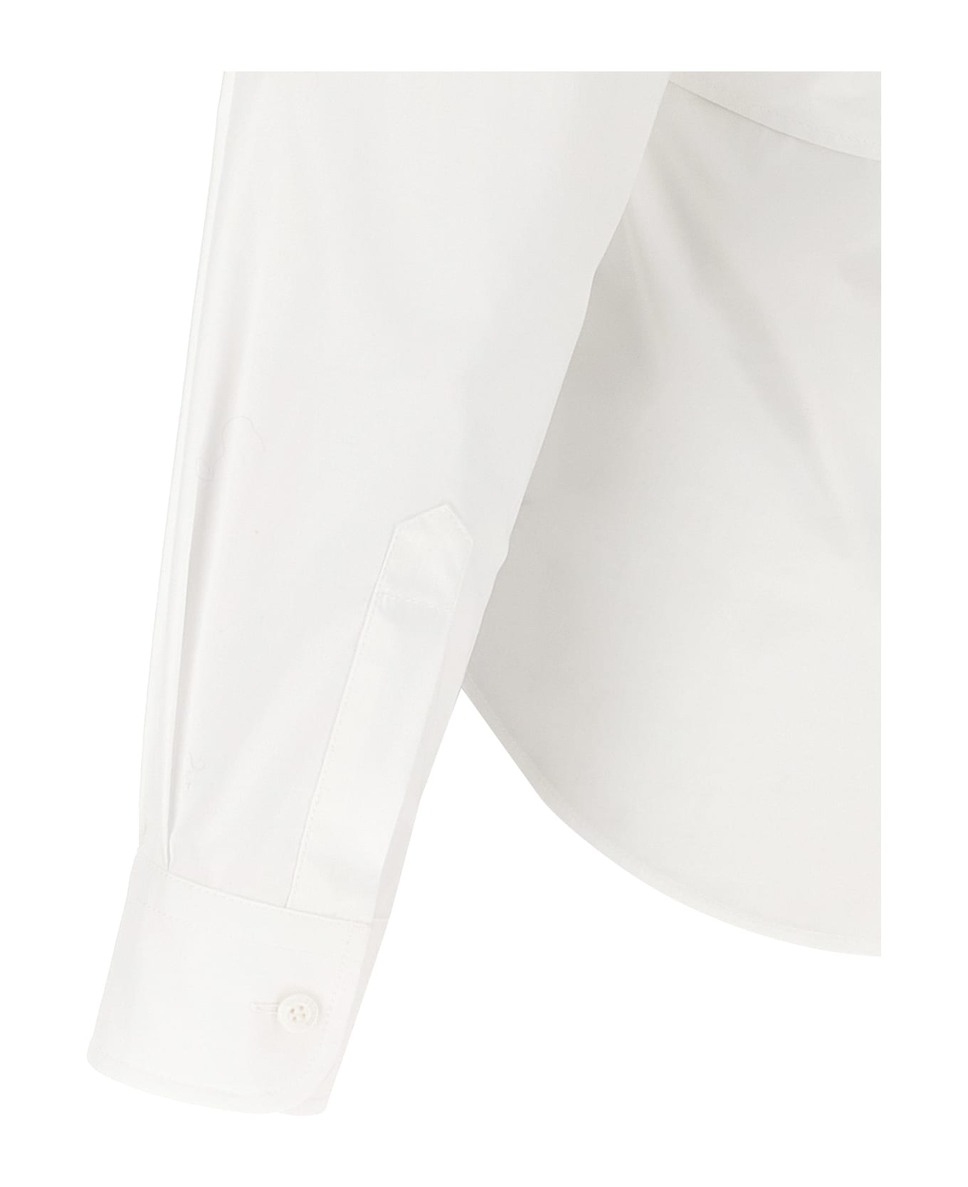 Moschino One-shoulder Shirt - White