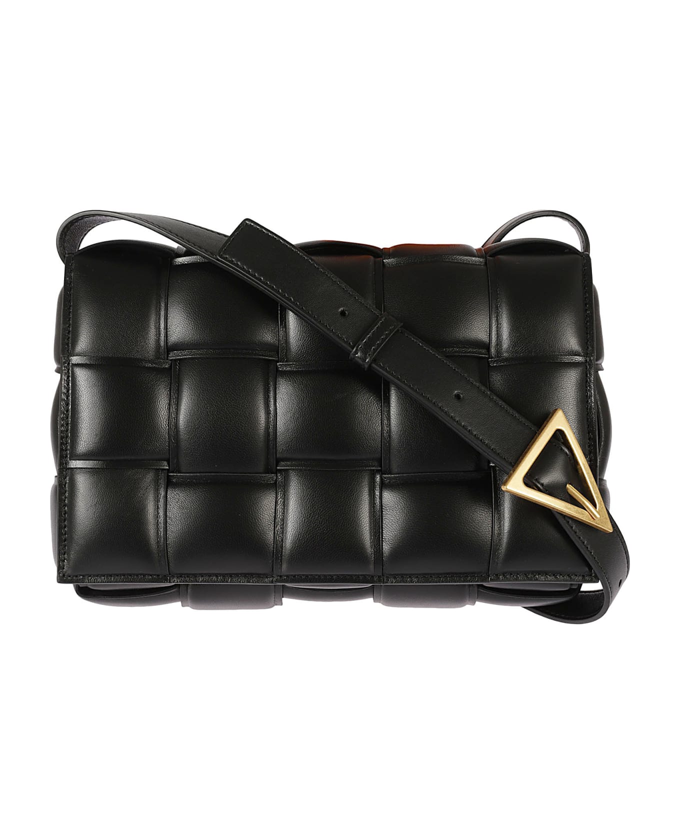 Bottega Veneta Padded Cassette Shoulder Bag - BLACK GOLD
