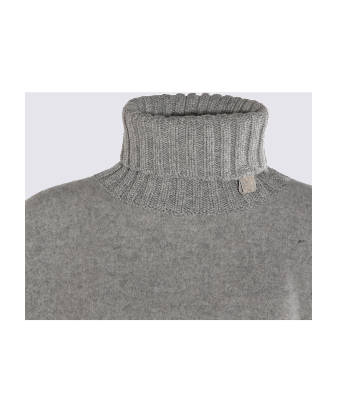 Fabiana Filippi Grey Wool Capes - Roccia