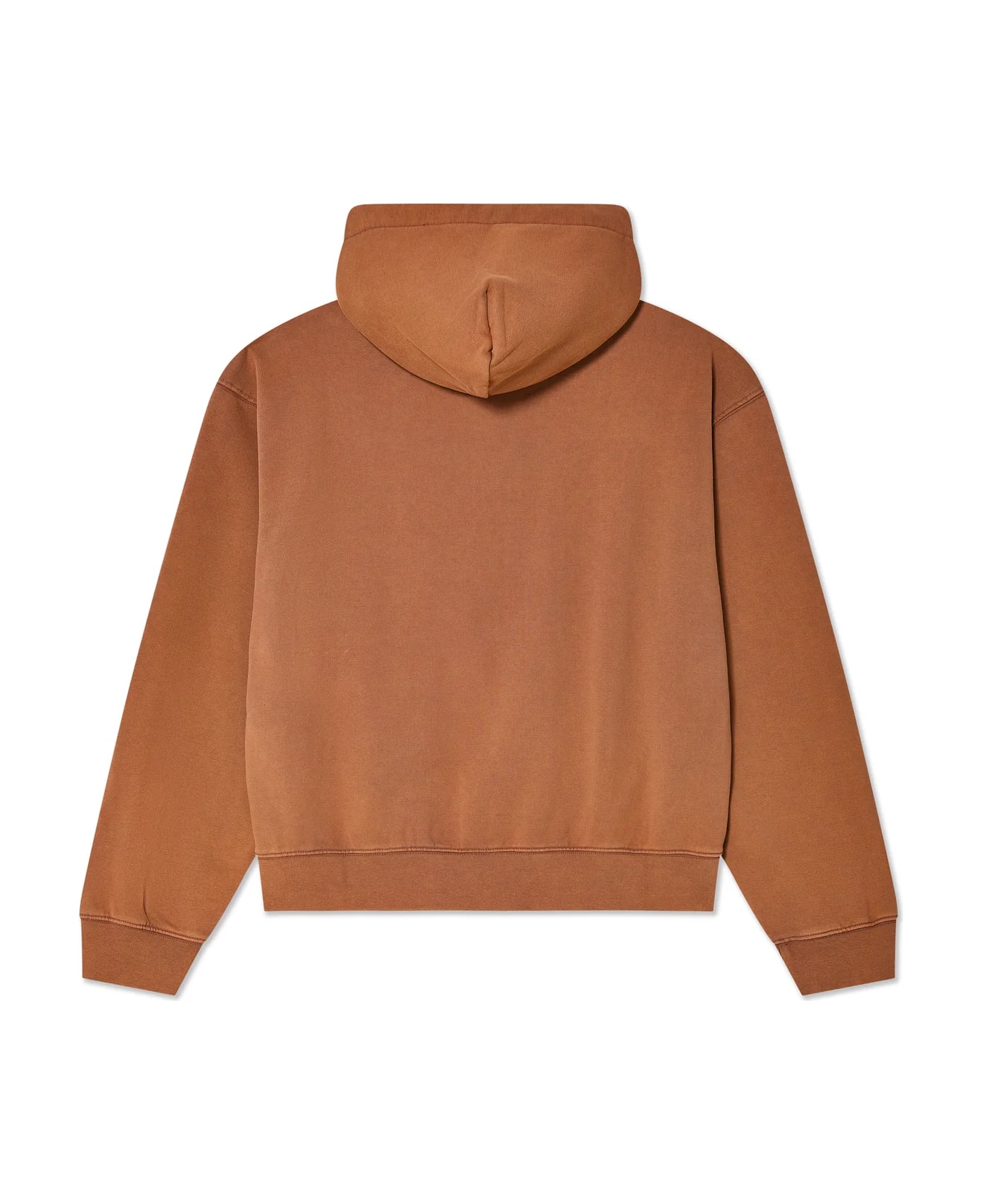 Sky High Farm Unisex Eri Zip Up Hoodie Knit - Brown
