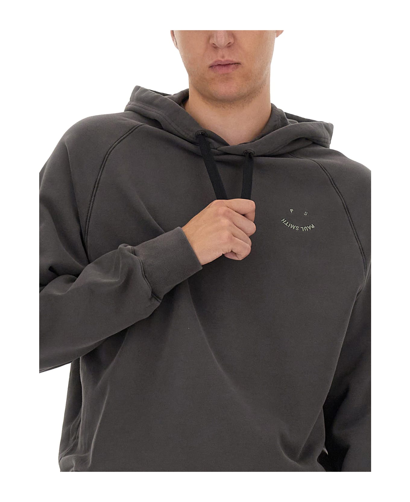 Paul Smith Sweatshirt With Logo - Dark Tan フリース
