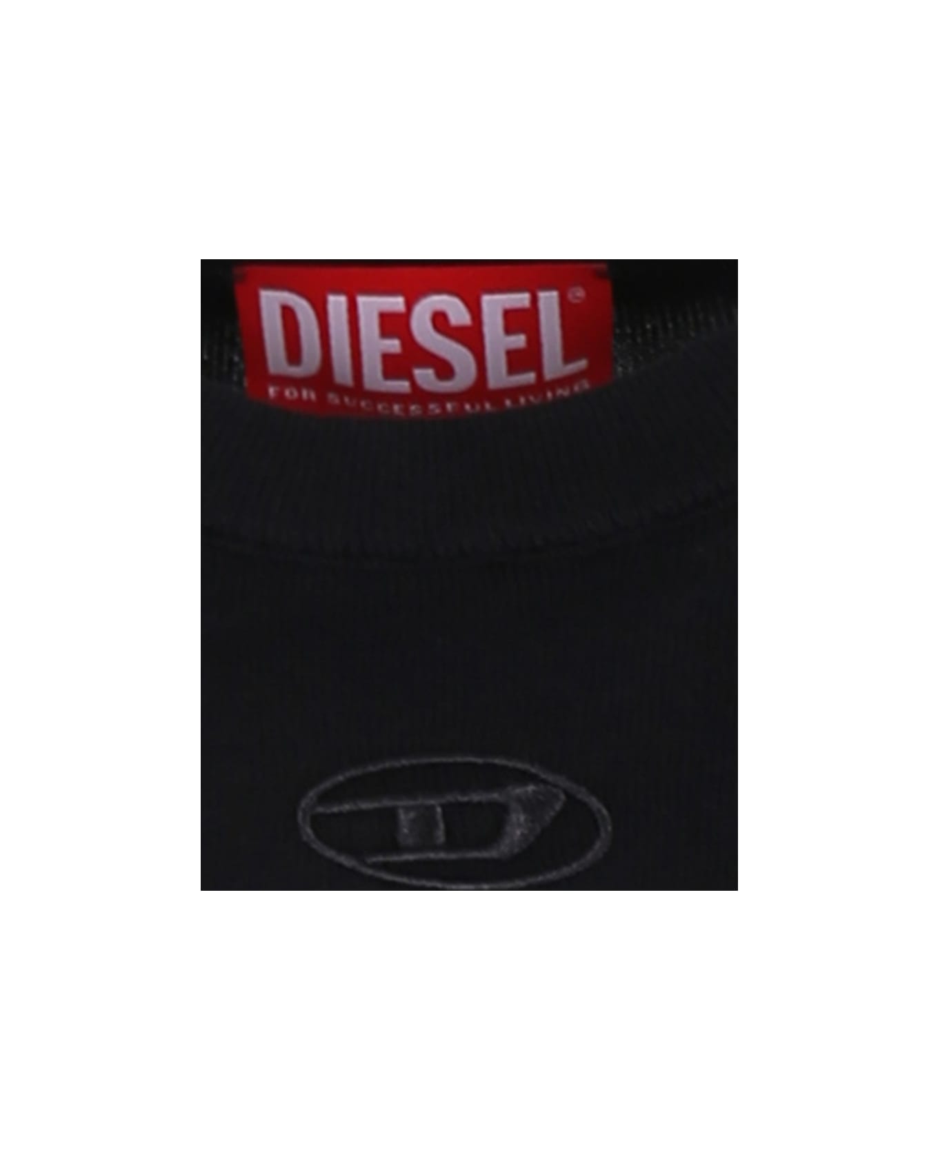Diesel Black Sweater For Boy With Logo - Black