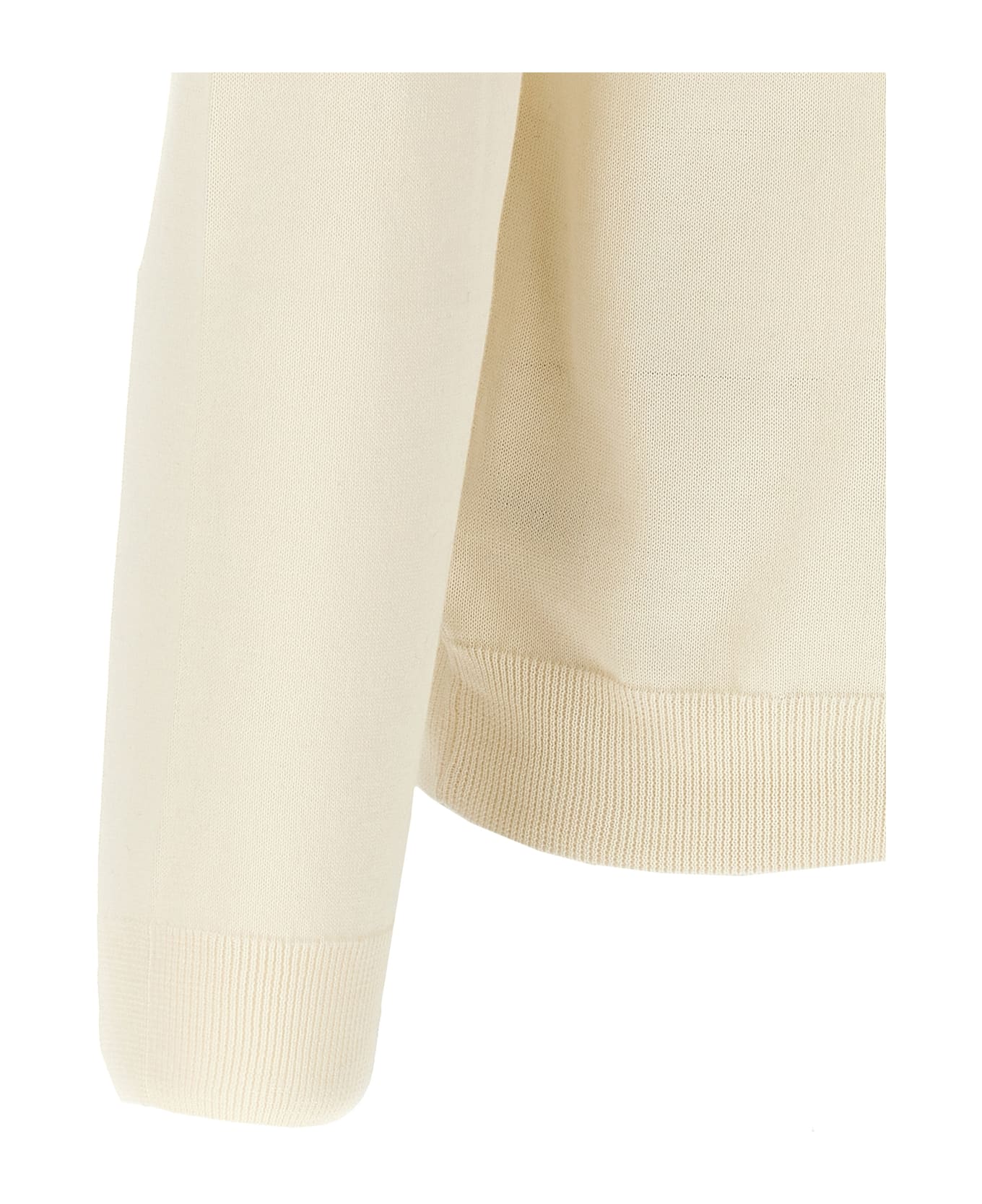 Zanone Cotton Sweater - White