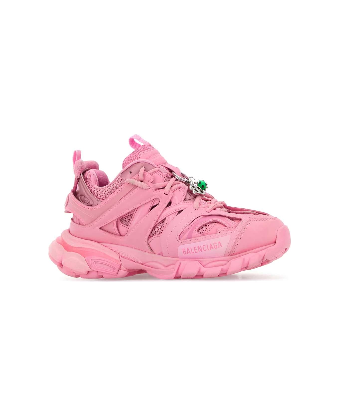 Balenciaga Pink Mesh And Rubber Track Sneakers - FADED PINK