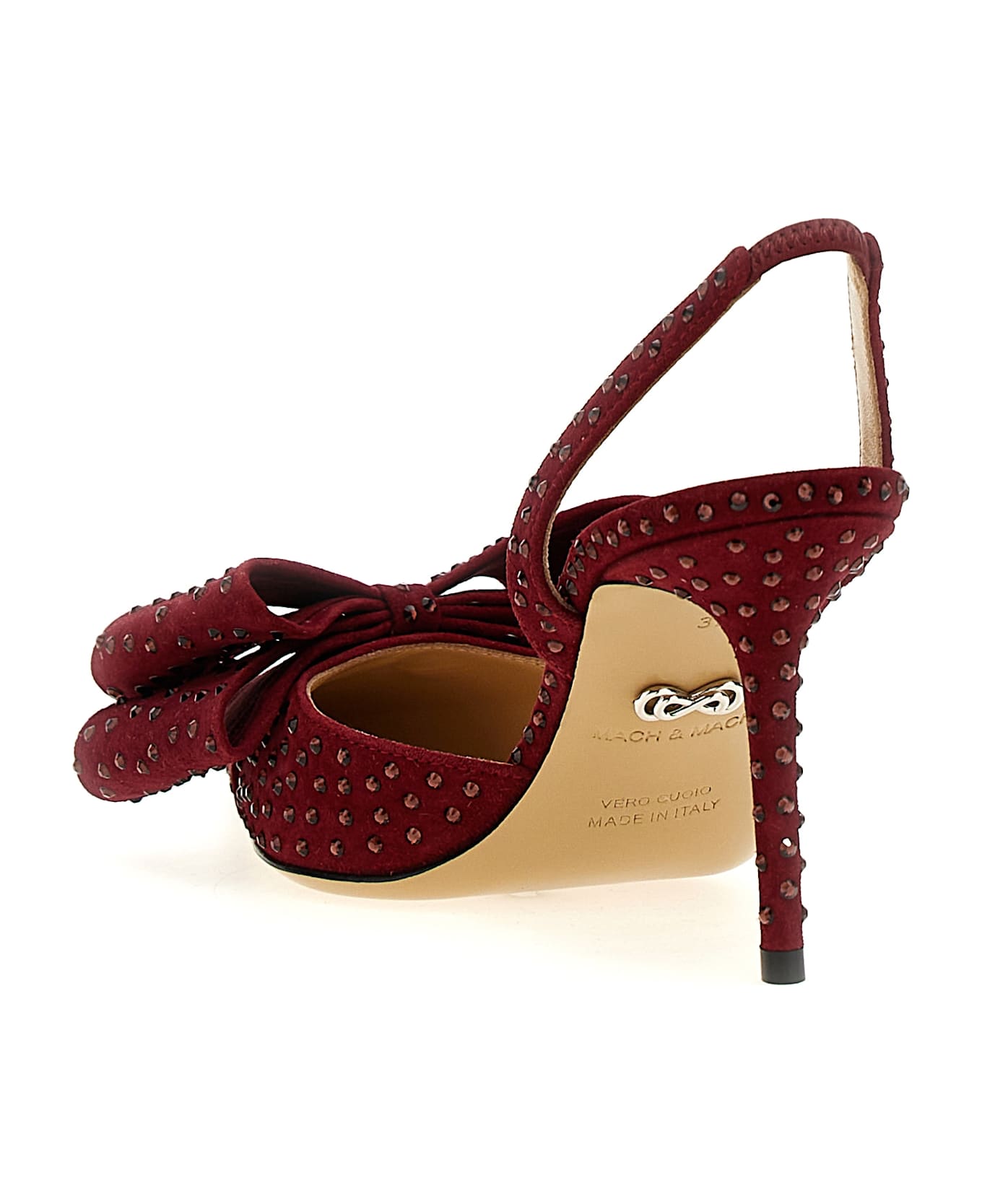 Mach & Mach 'le Cadeau' Slingback - Bordeaux