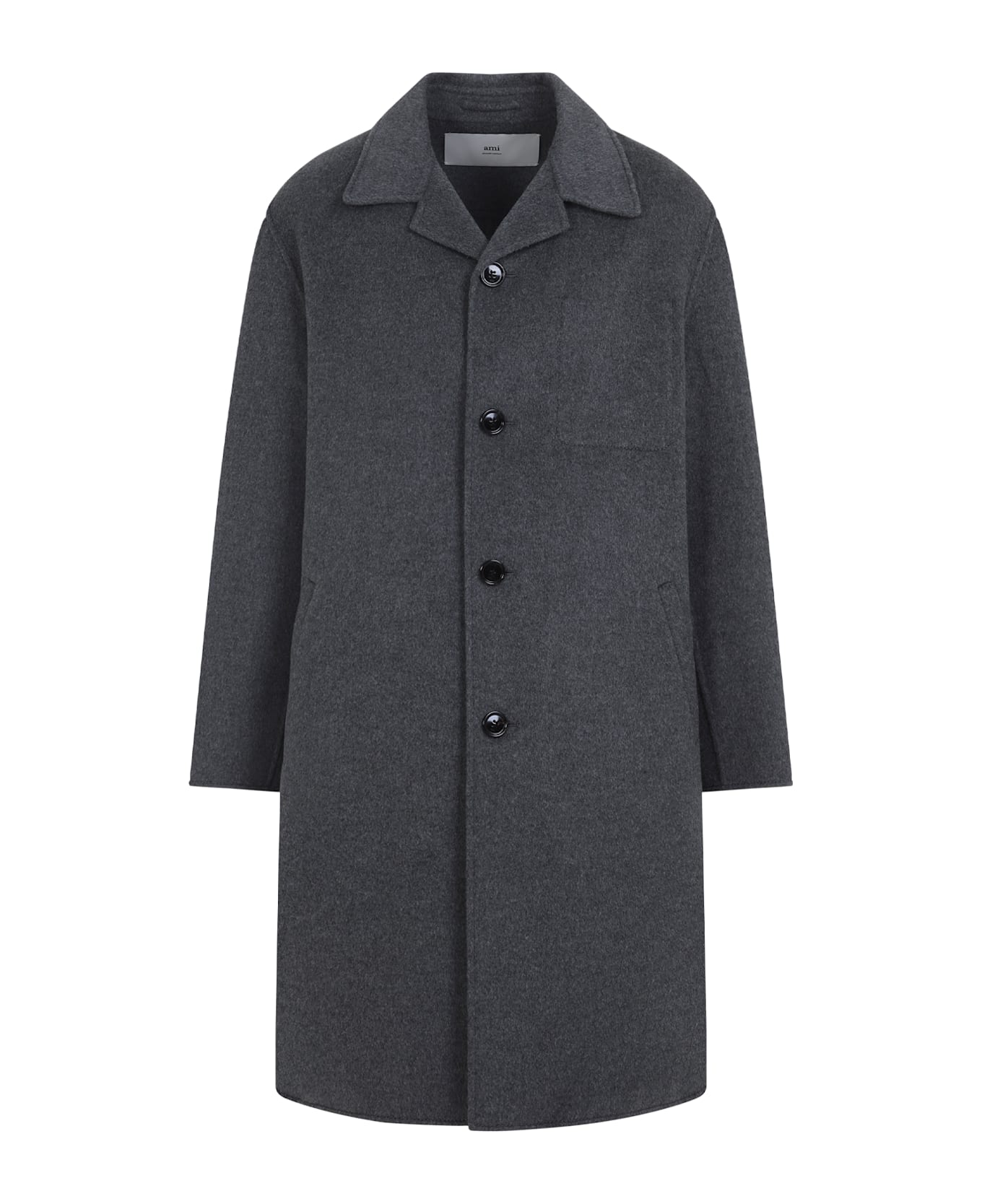 Ami Alexandre Mattiussi Car Coat - Heather Grey