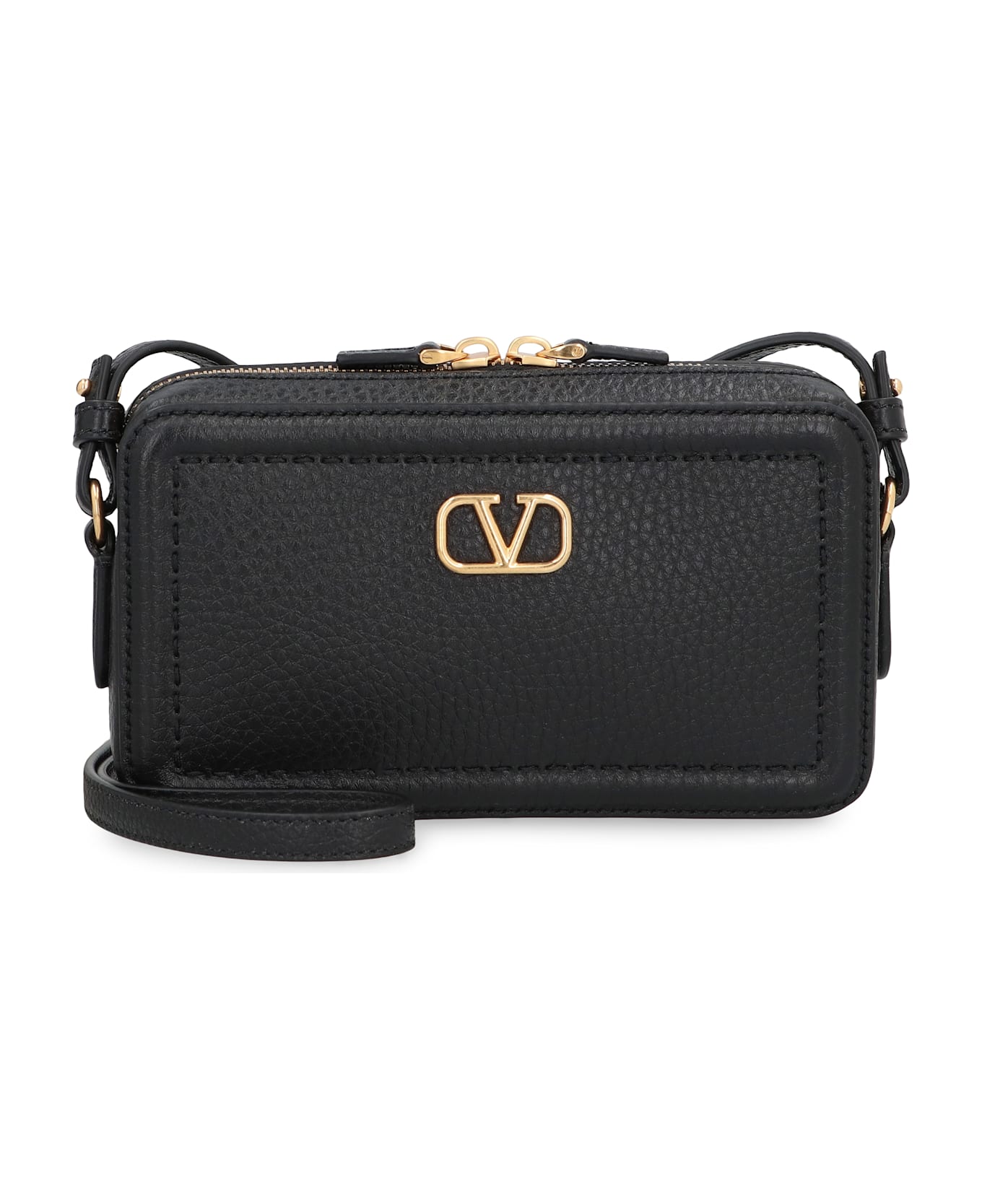 Valentino Garavani Alltime Leather Mini Crossbody Bag