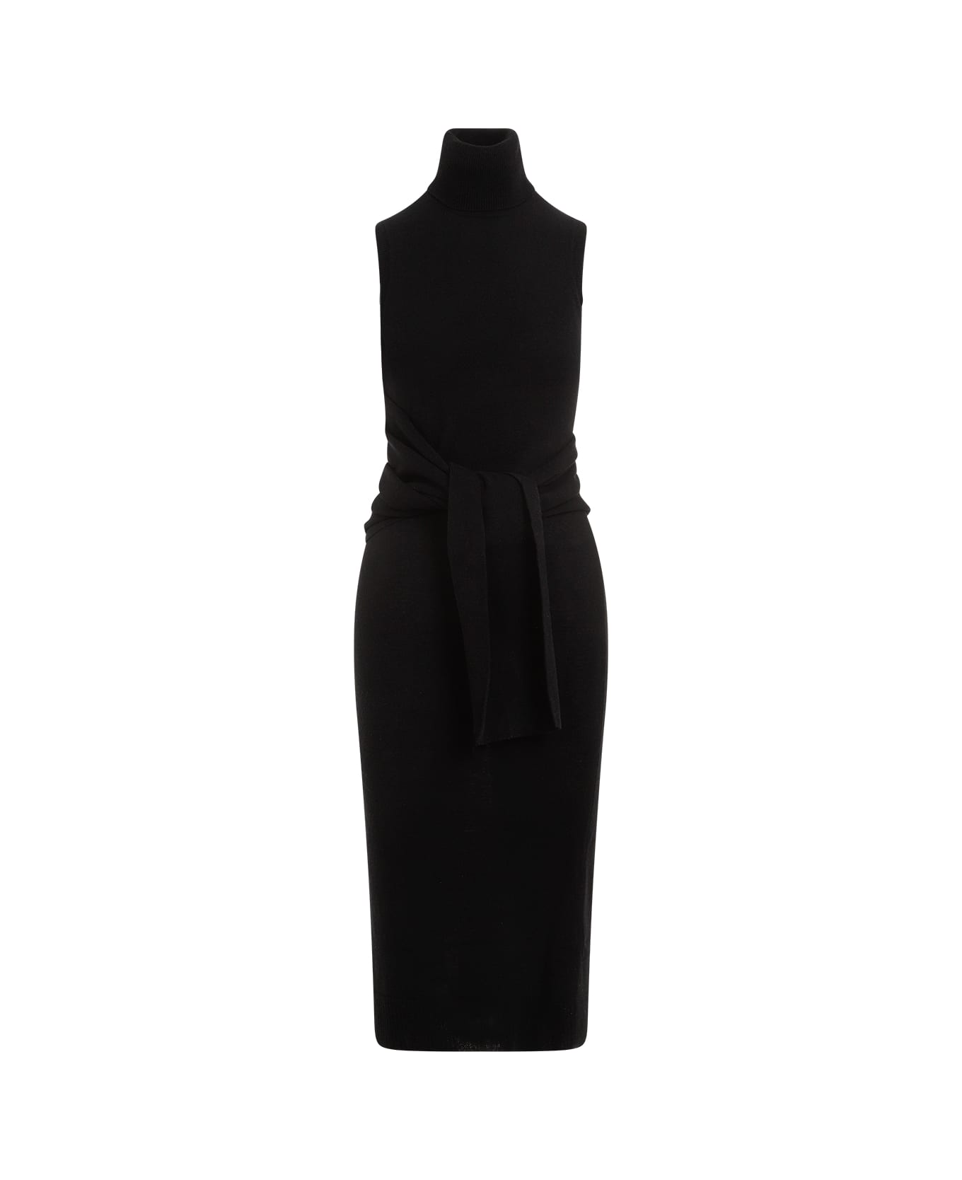 MM6 Maison Margiela Midi Dress - Black