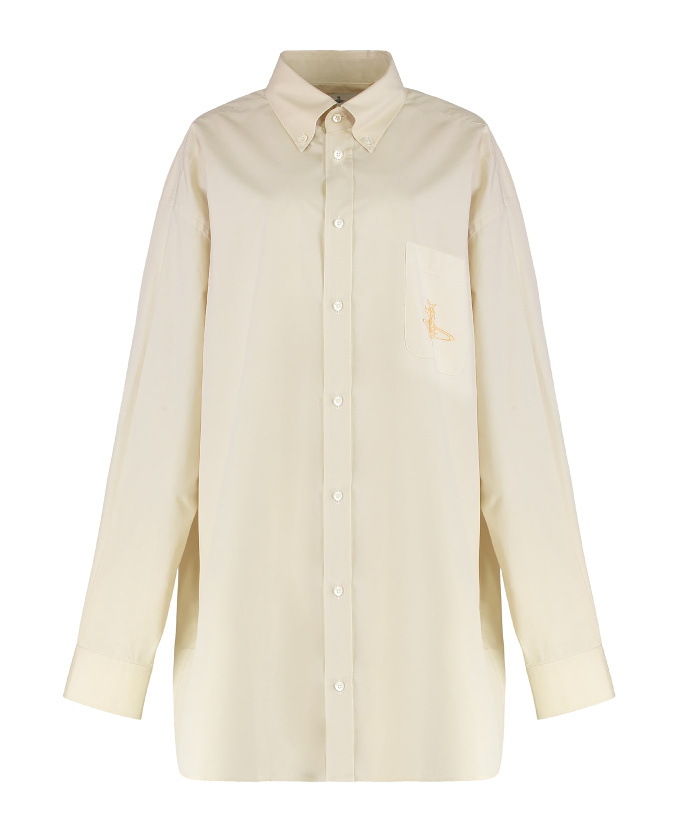 Vivienne Westwood Oversized Cotton Shirt - panna