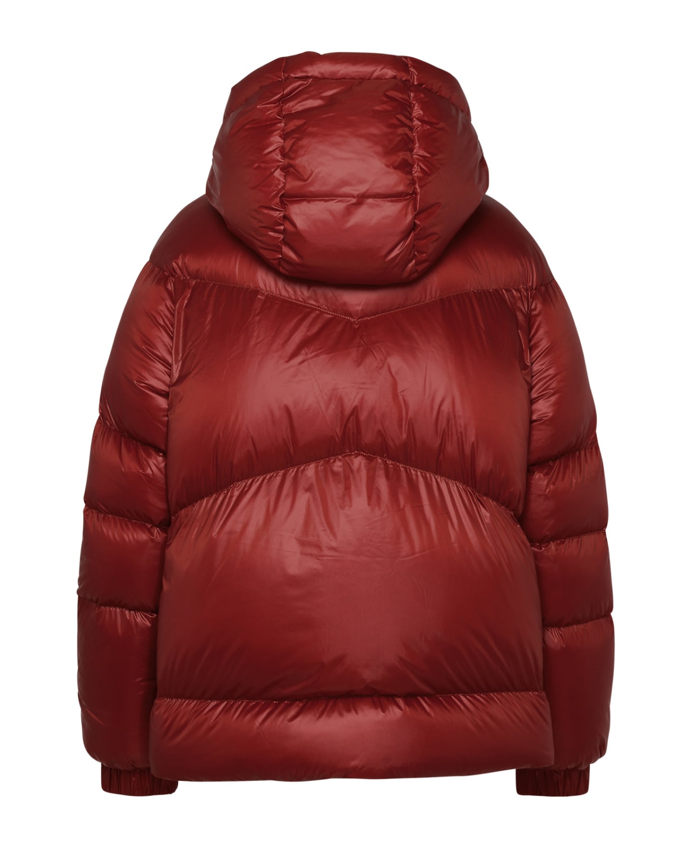 Woolrich Aliquippa Red Nylon Down Jacket - Red