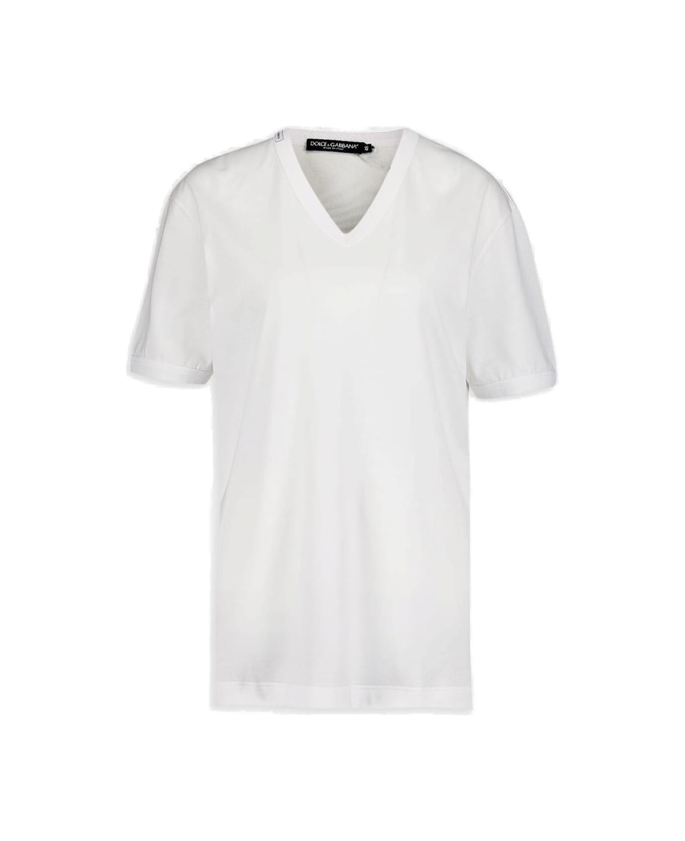 Dolce & Gabbana V-neck T-shirt - White