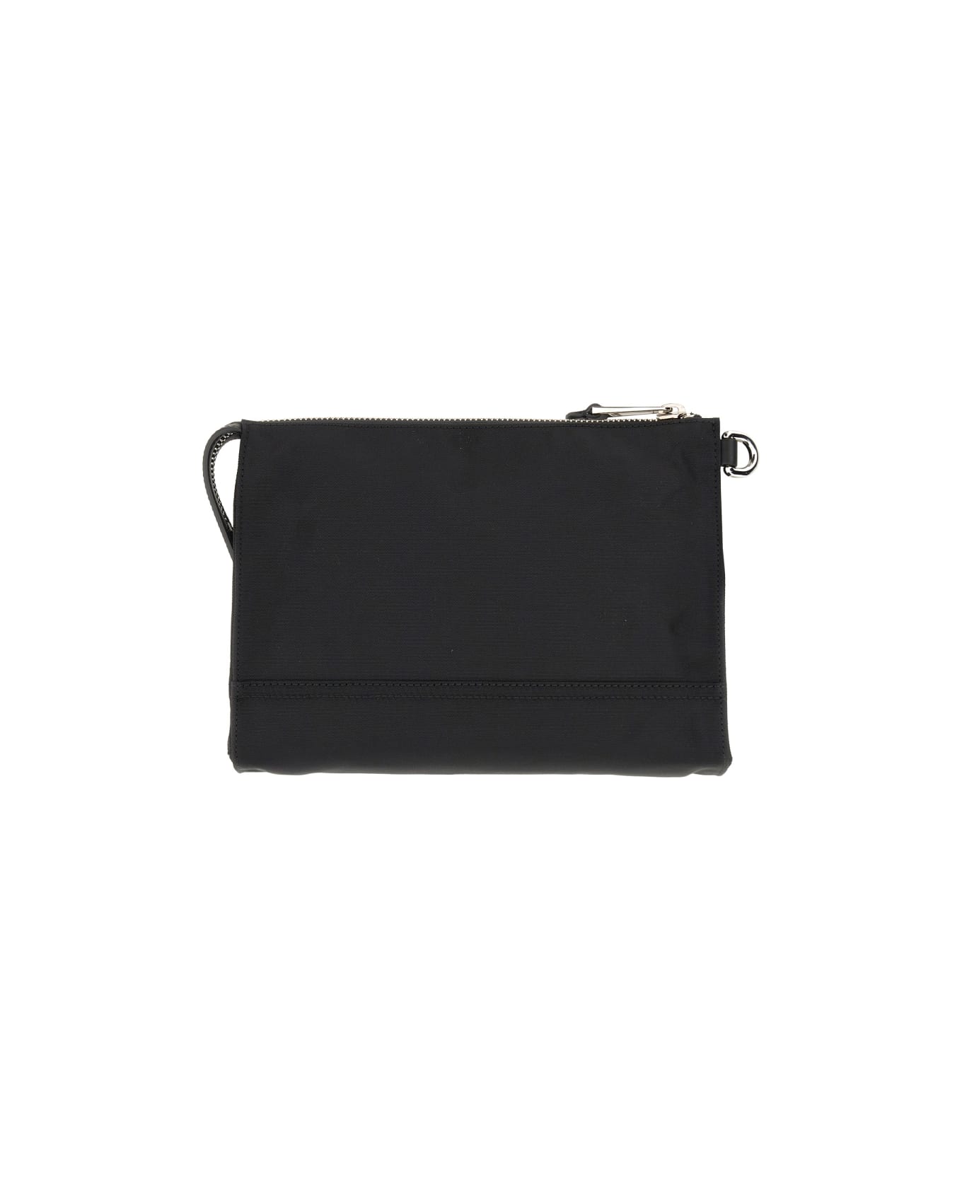 Moschino Clutch Bag With Logo - BLACK ショルダーバッグ