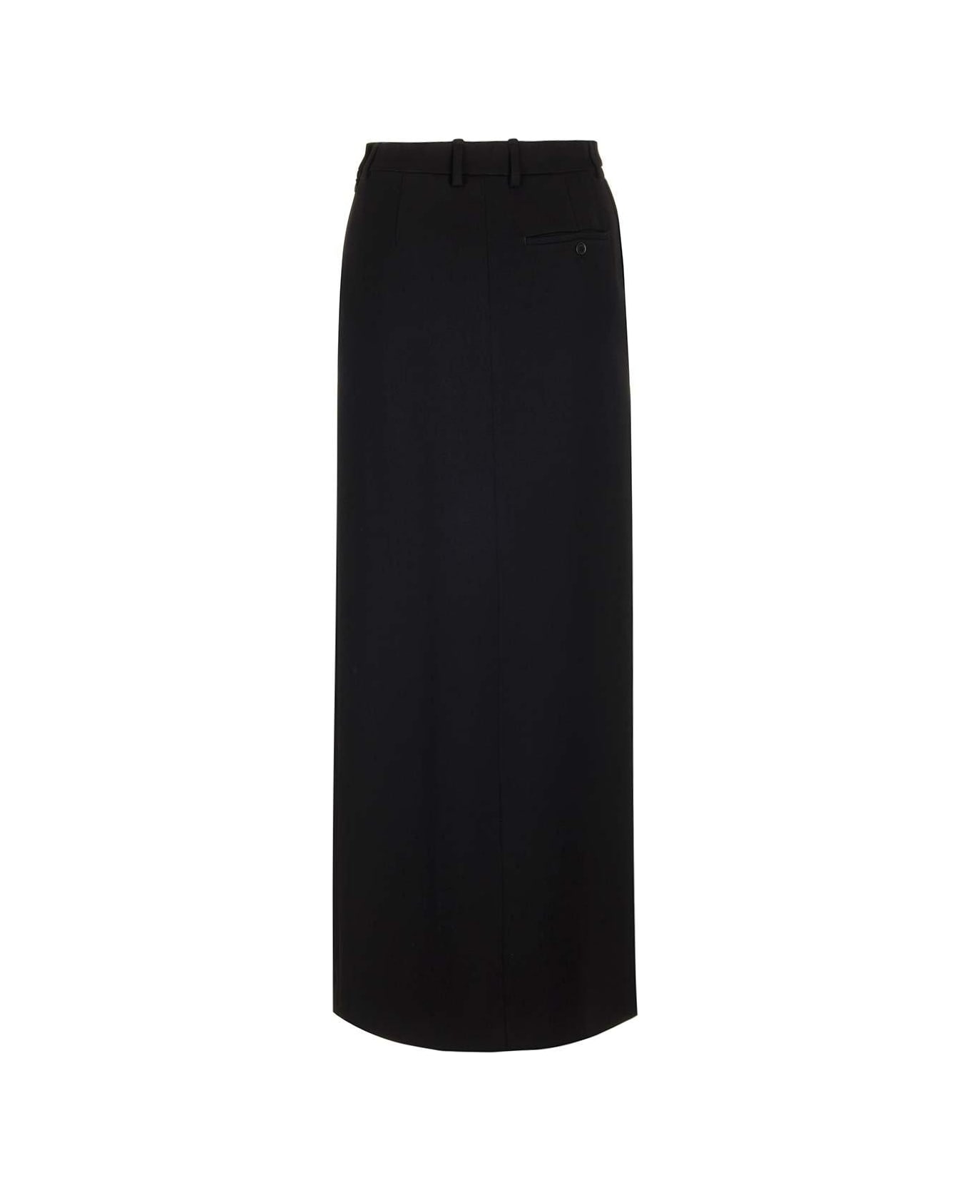Balenciaga Long Wool Skirt - Black スカート