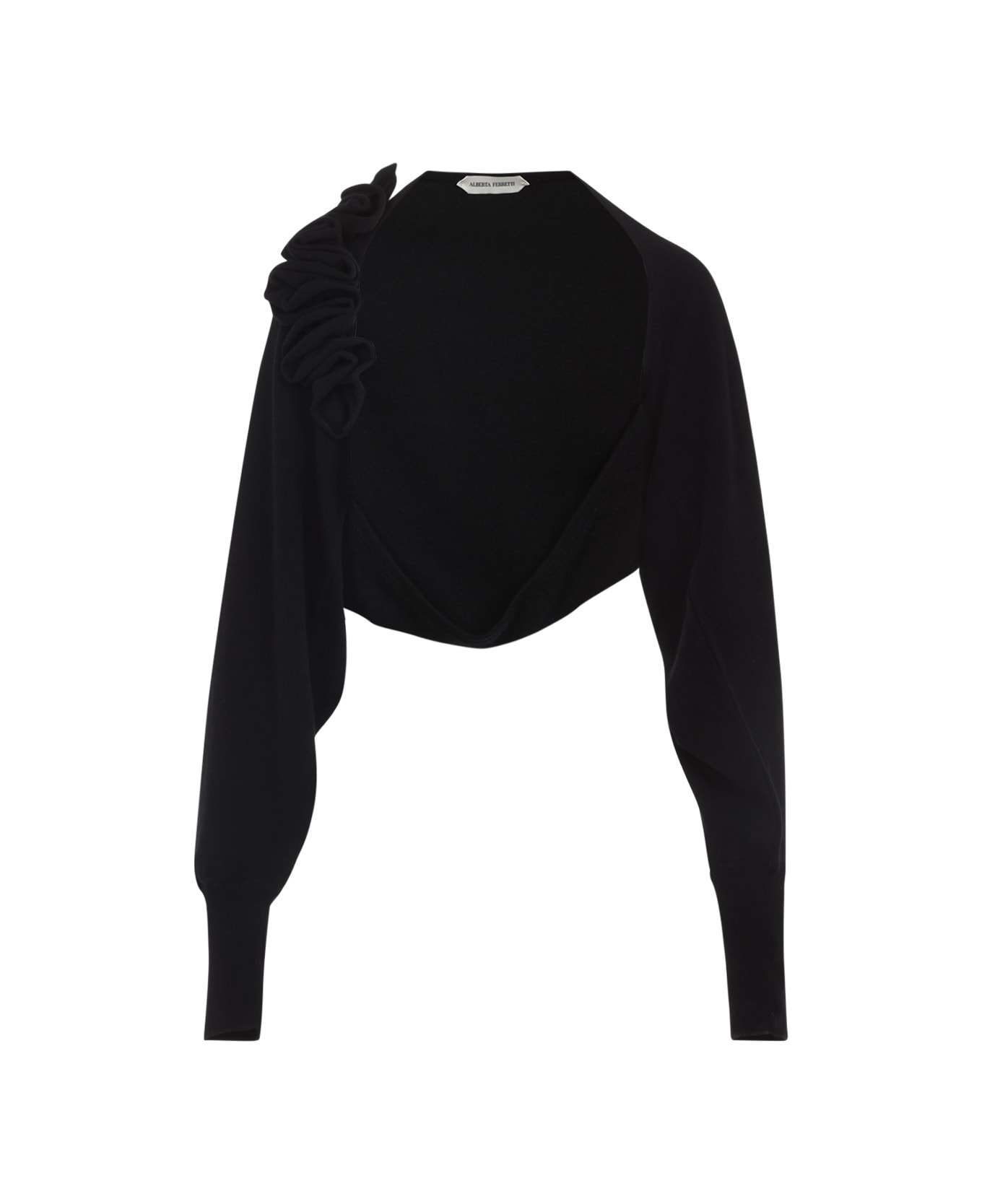 Alberta Ferretti Wool Cardigan - Nero