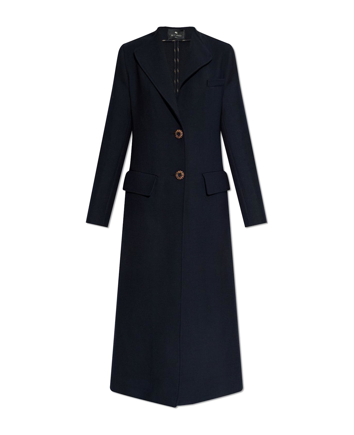 Etro Double-vented Coat - BLACK