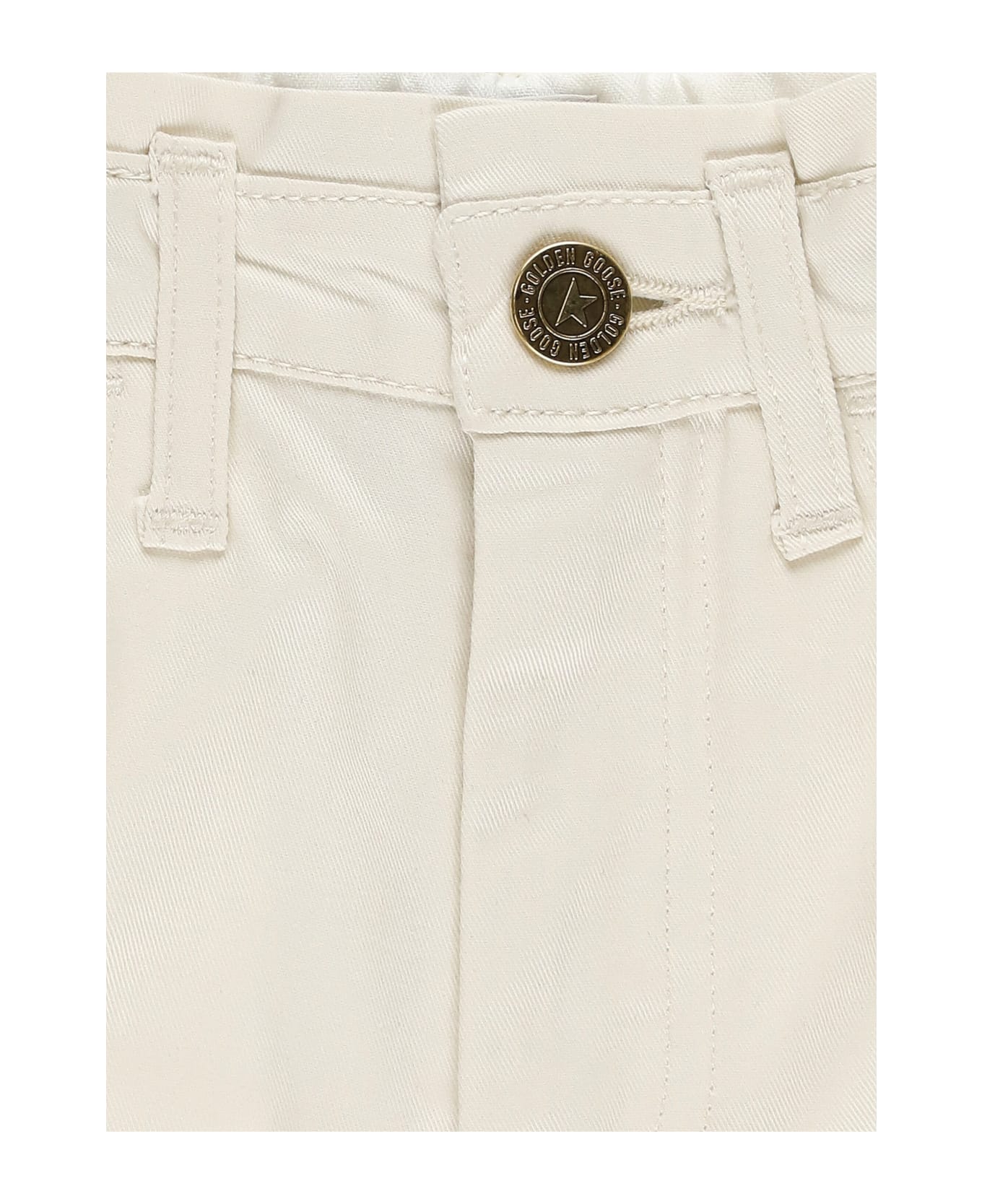 Golden Goose Cotton Jeans - Ivory ボトムス
