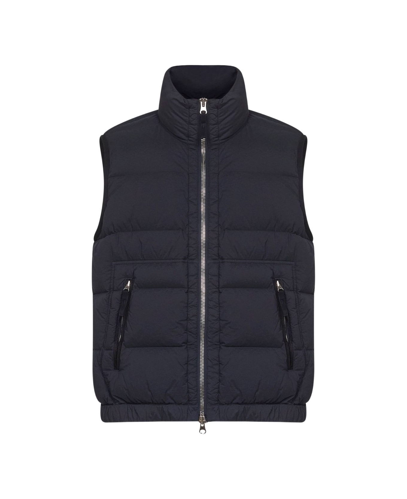 Stone Island Blue Sleeveless Down Jacket - Blue