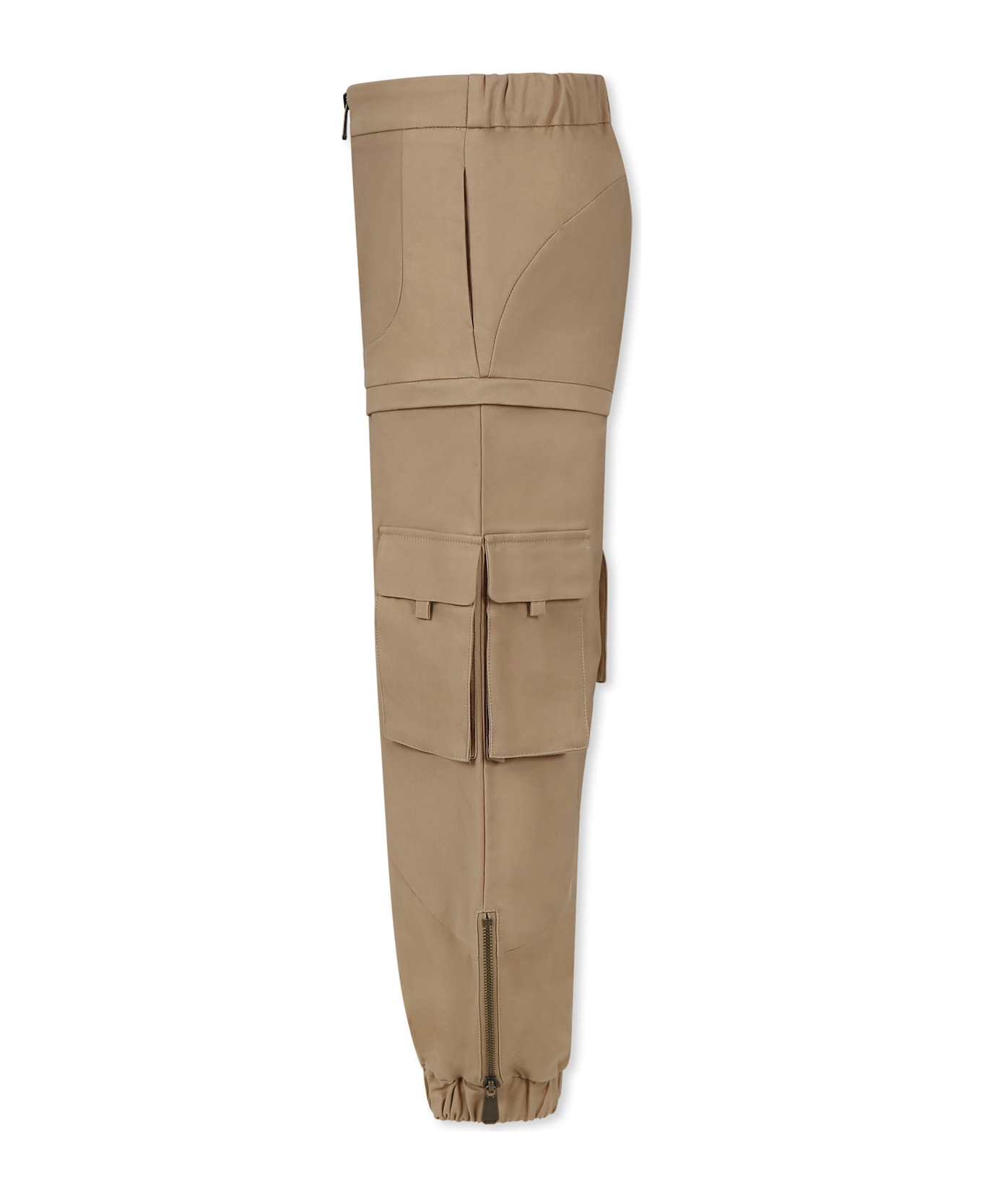 Pinko Beige Trousers For Girl - Beige