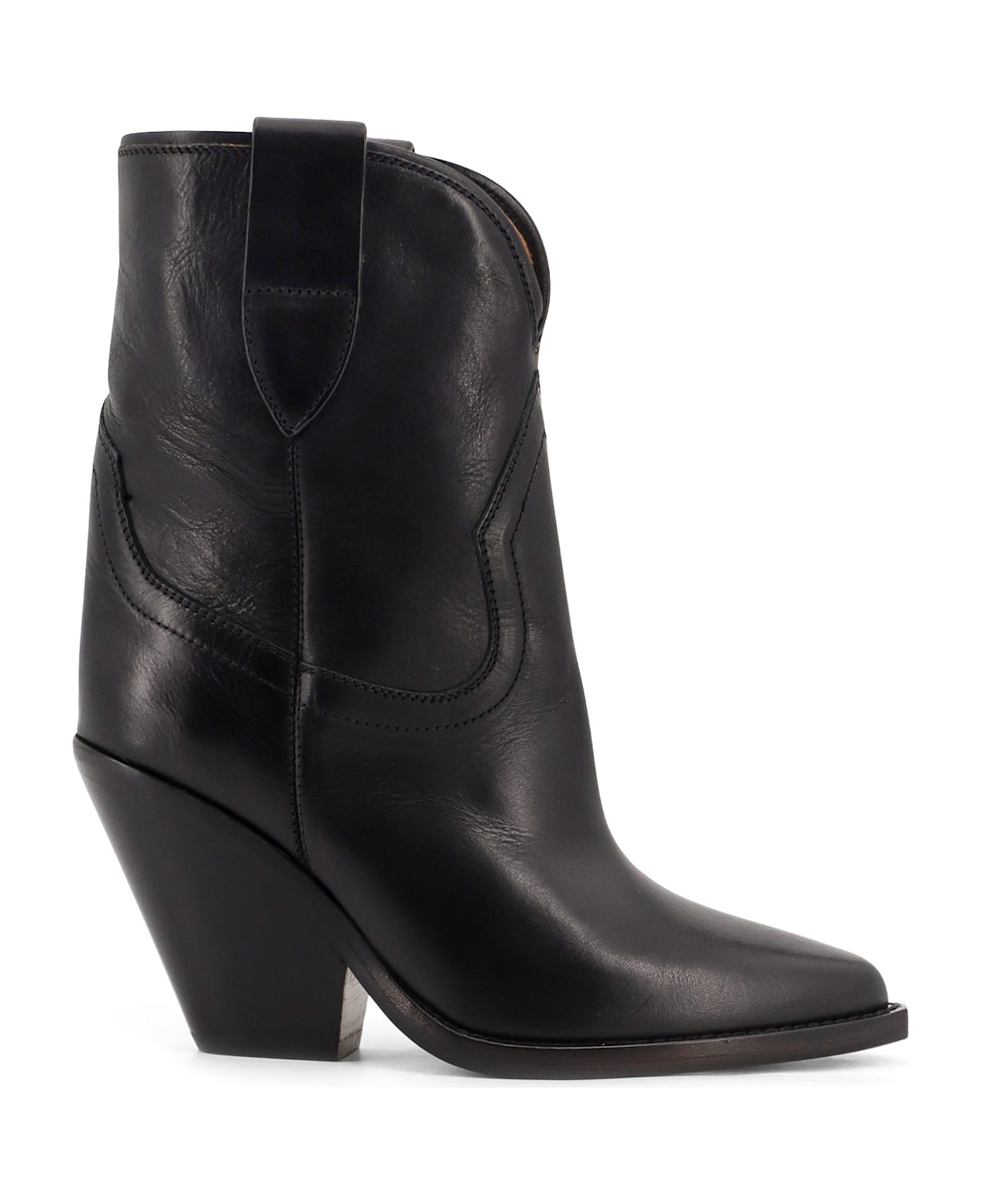 Isabel Marant Leyane Leather Boots - Black ブーツ