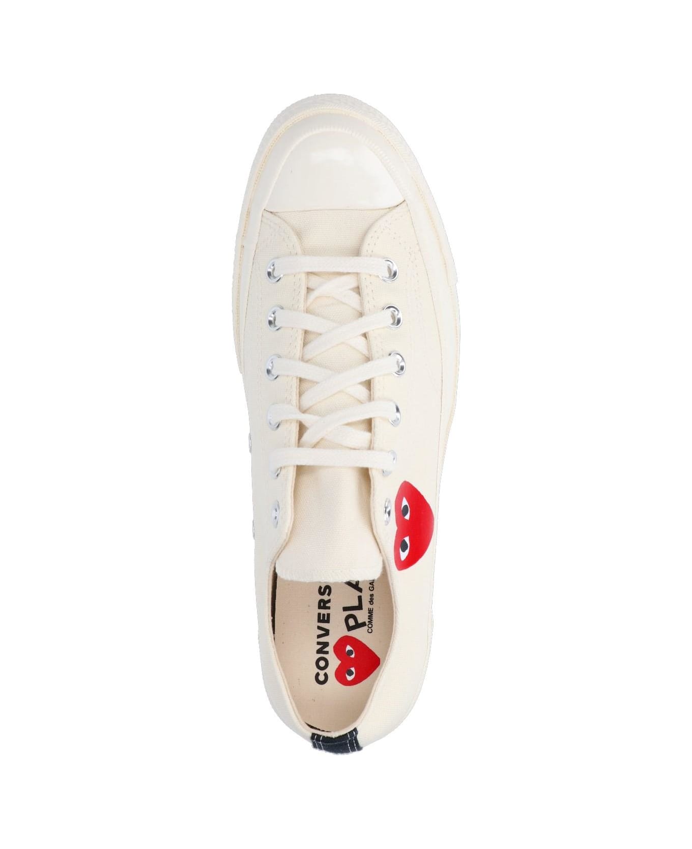 Comme des Garçons Play 'converse Chuck 70' Low Sneakers - WHITE