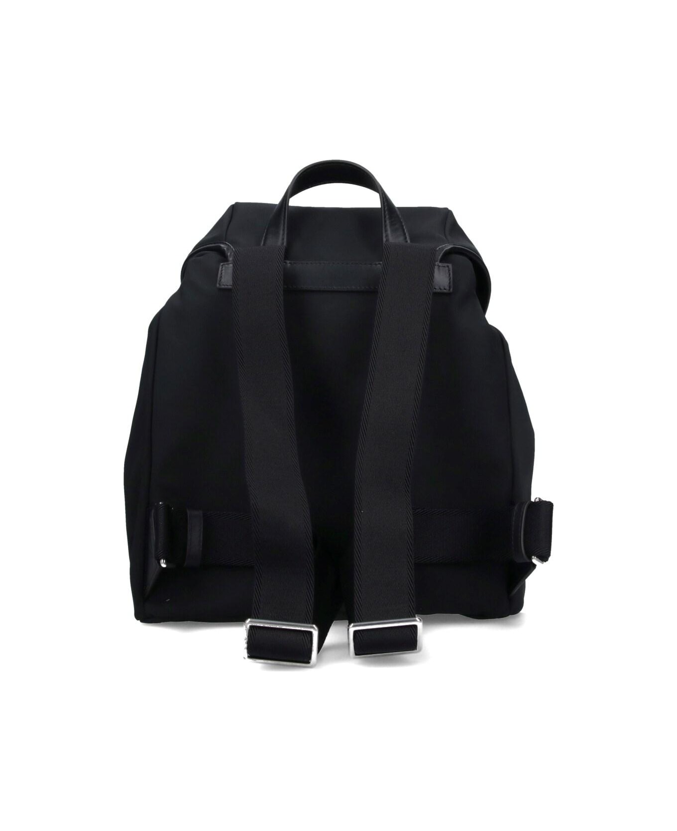 Moncler Logo Backpack - Black