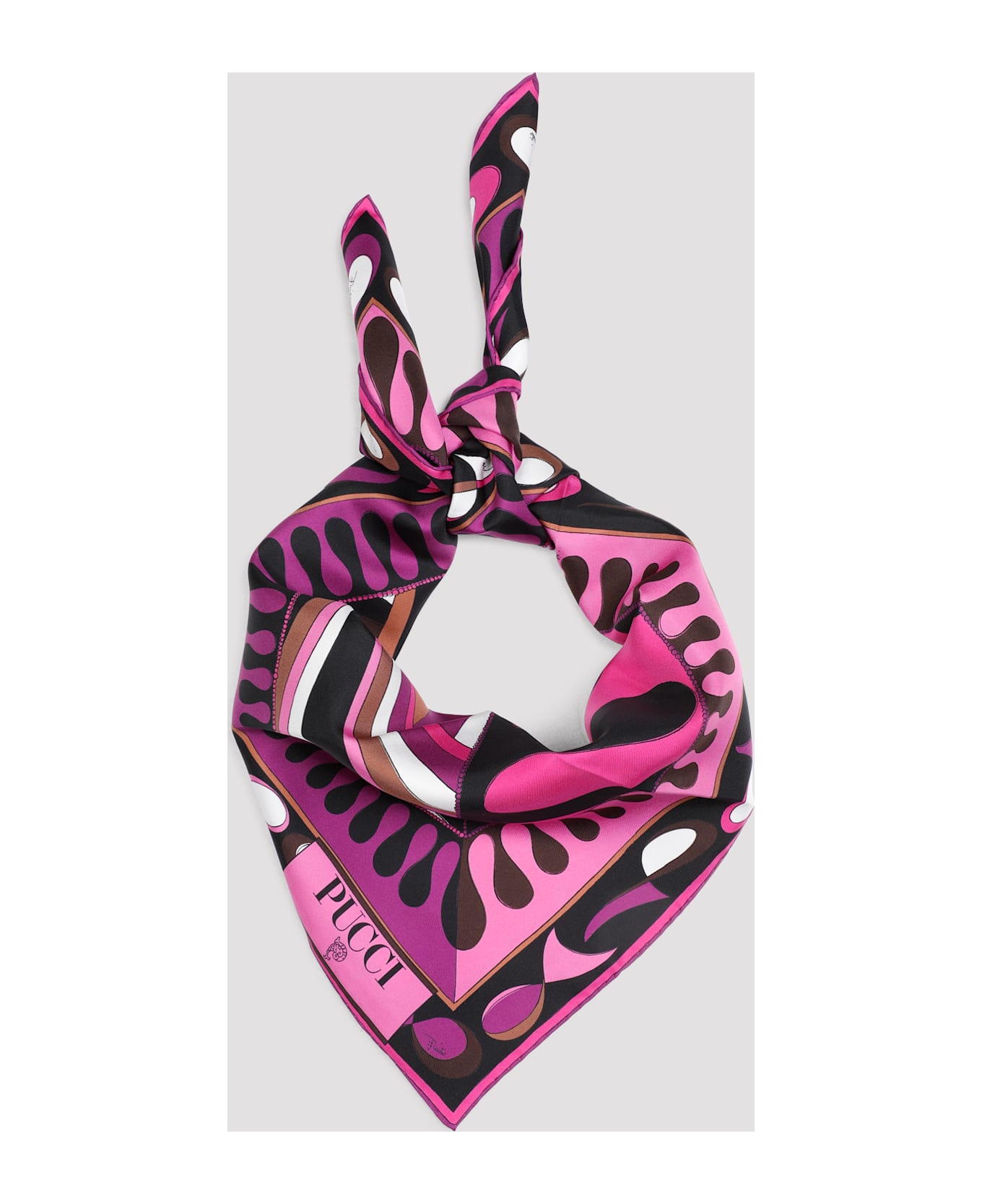 Pucci 90x90 Scarf - Fuxia Marrone