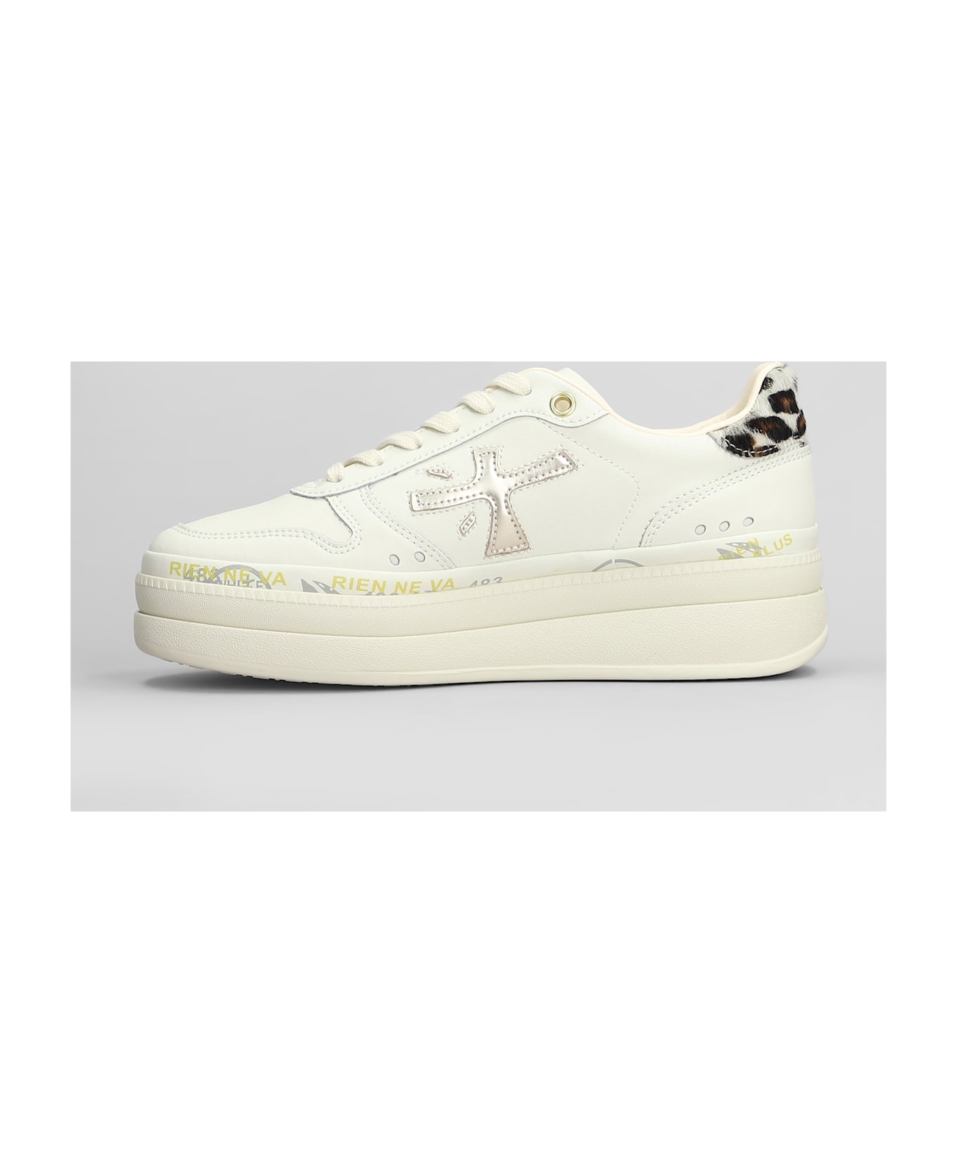 Premiata Micol Sneakers In White Leather - white