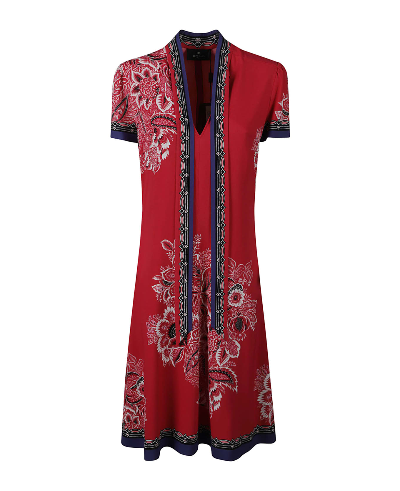 Etro Paisley Long Dress - Red