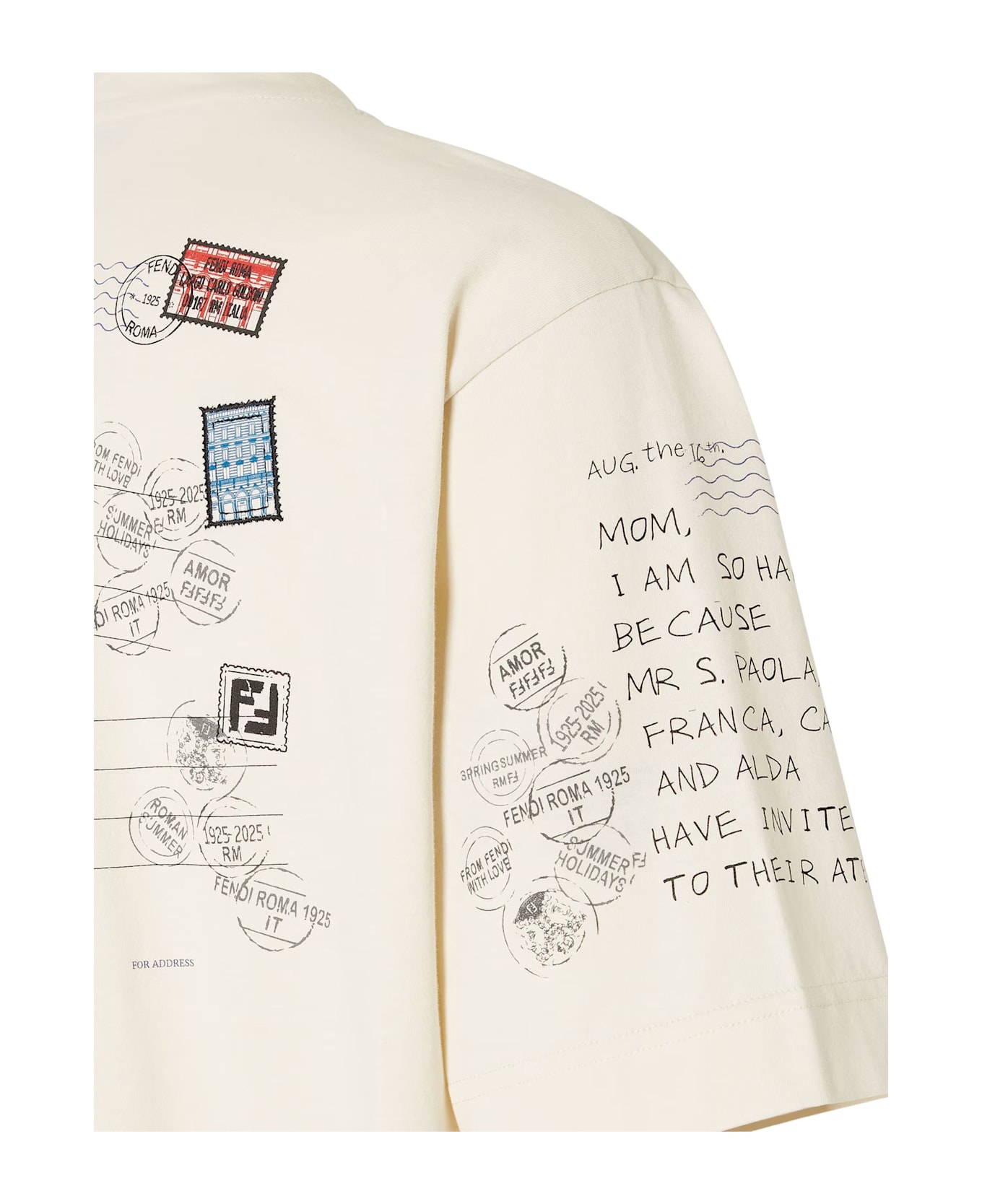 Fendi Printed T-shirt - White