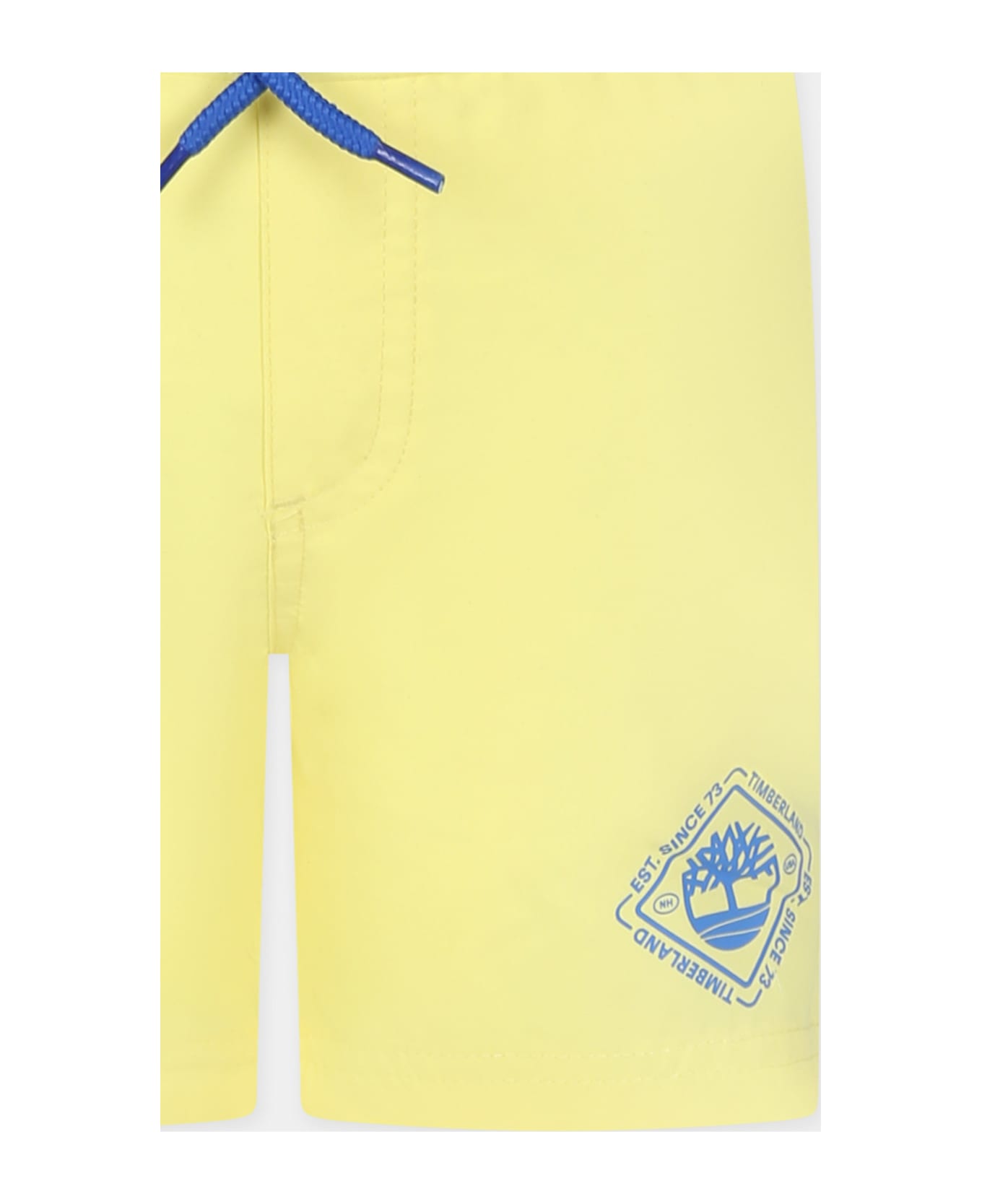 Timberland Yellow Swim Shorts For Boy With Tree - Yellow