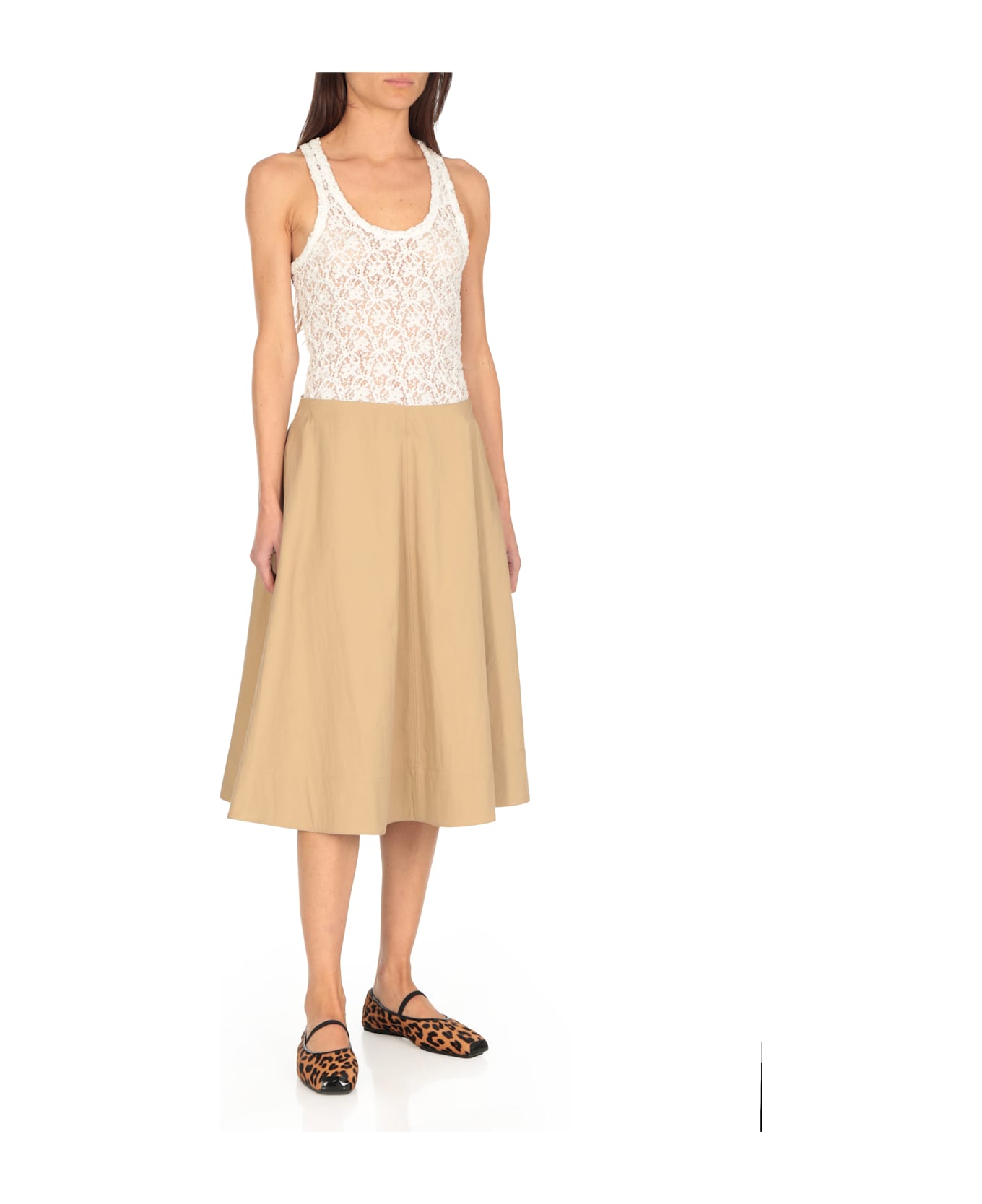 Tory Burch Runway Ballerinas - Brown