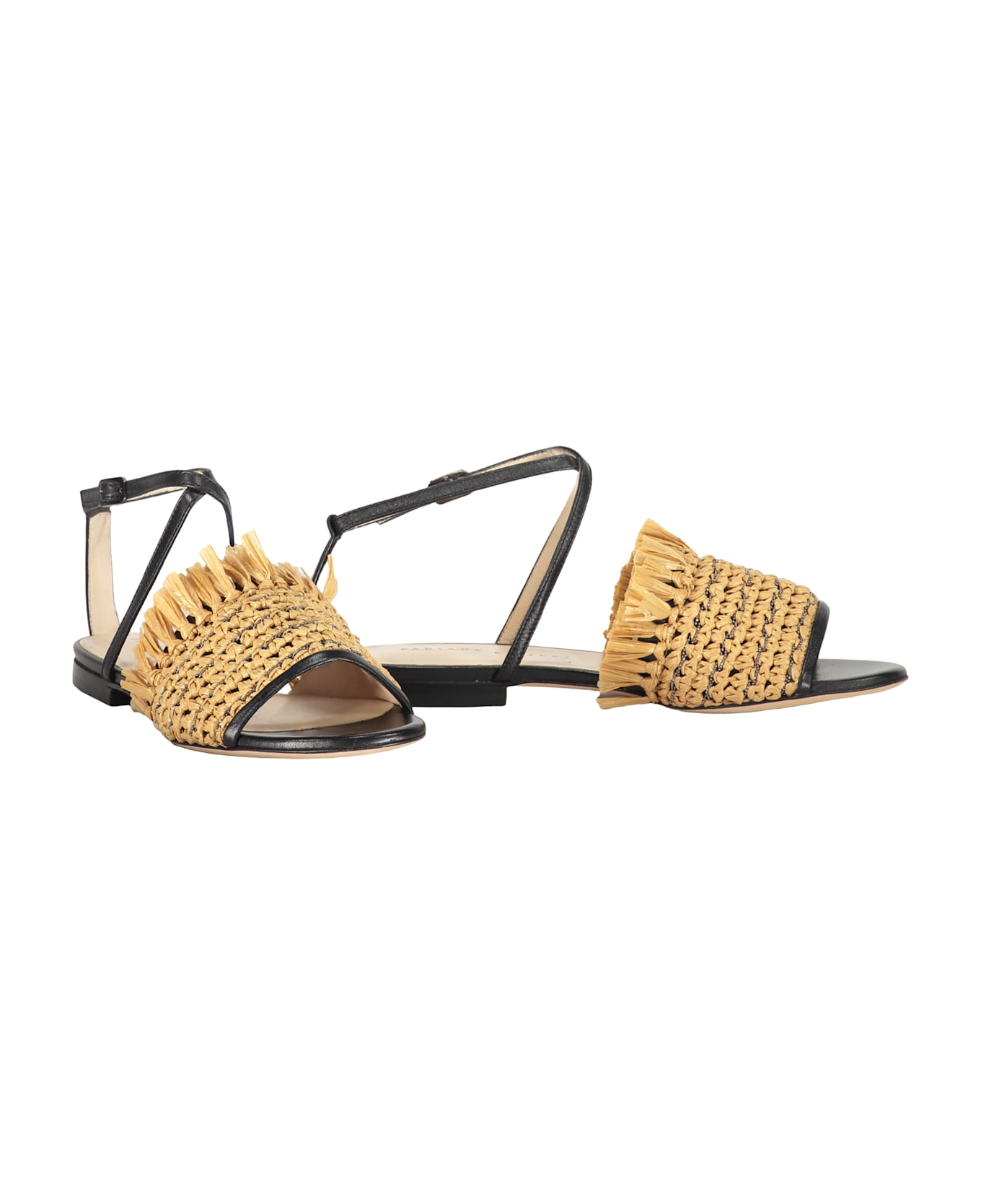 Fabiana Filippi Leather Sandals - brown