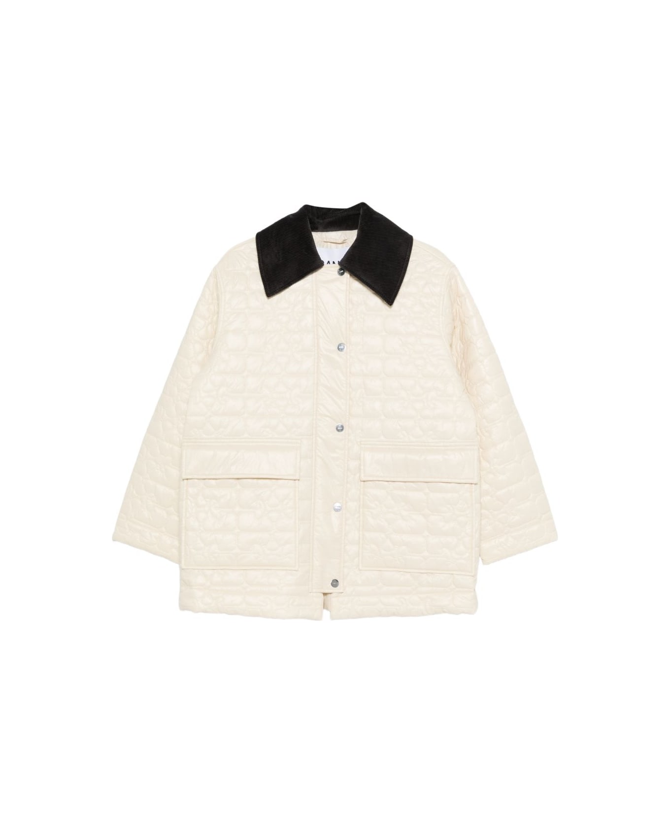 Ganni Quilted Jacket - Ivory