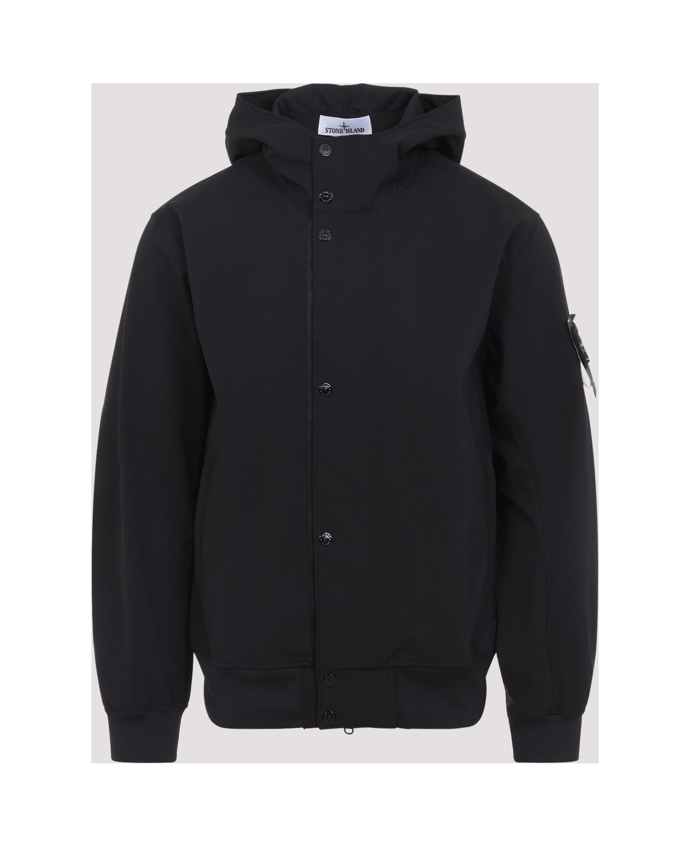 Stone Island Short Parka - Black
