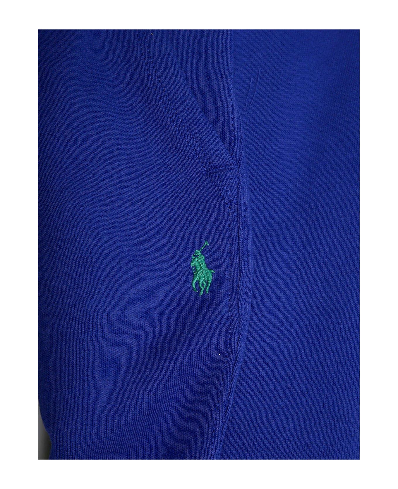 Ralph Lauren Polo Pony Embroidered Drawstring Track Pants - Blu