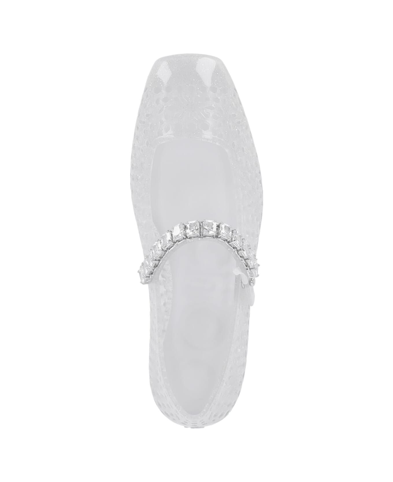 Jimmy Choo "mary Jane Jelly" Ballet Flats - Silver