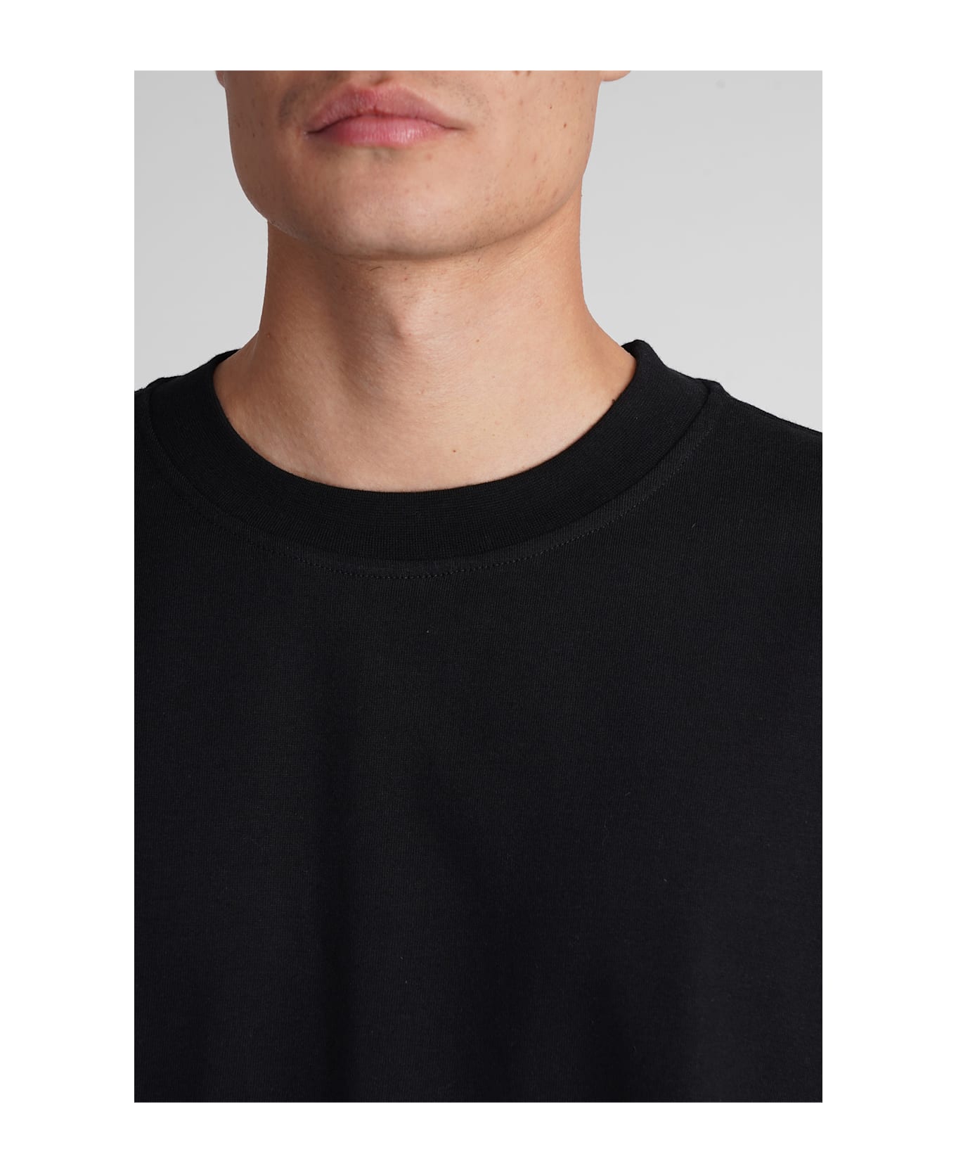 Séfr Atelier Tee T-shirt In Black Cotton - black