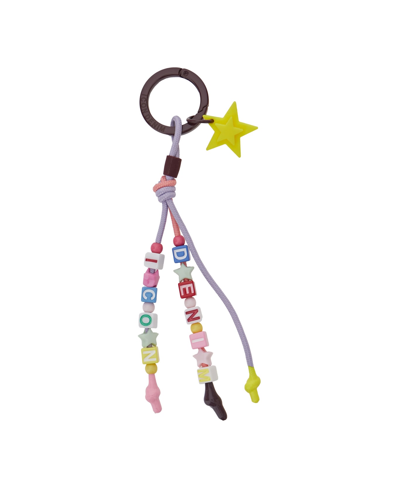 Icon Denim 
cyrus
 Multicolor Keyring With Star Charm And Pendant Beaded Charms In Acetate Man - Multicolor