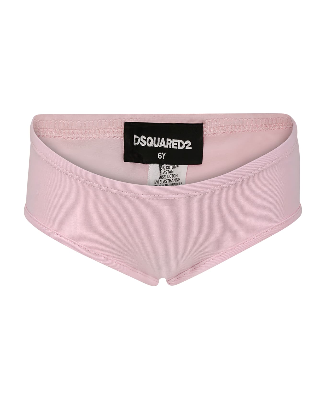 Dsquared2 Pink Briefs For Girl With Logo - Pink